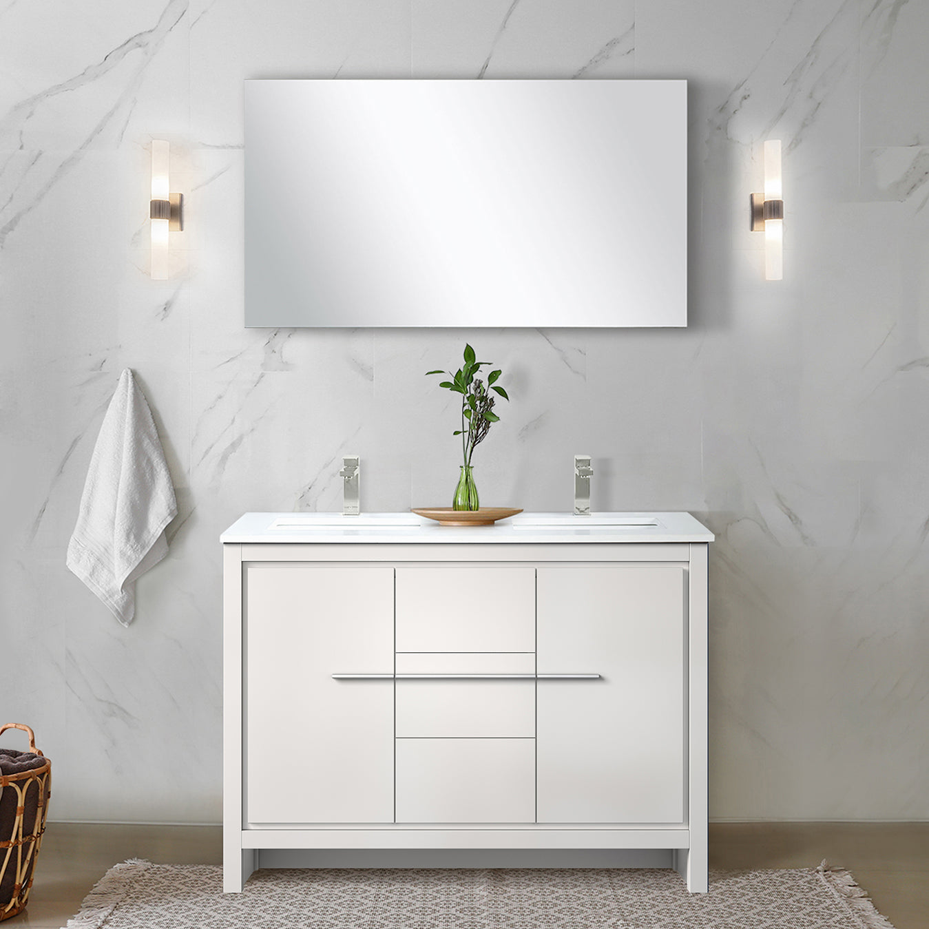 white vanity