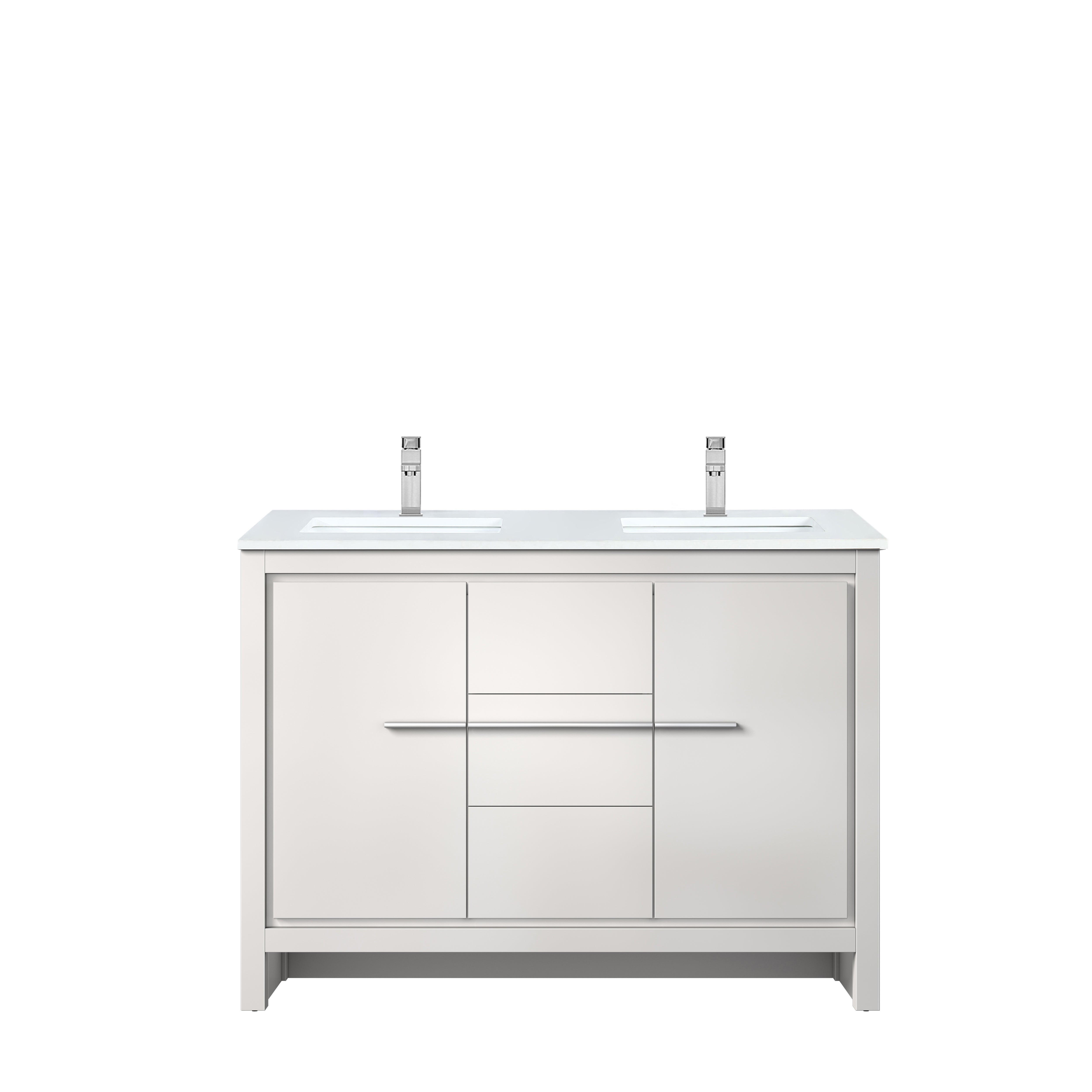 Lexora Lafarre 48 in W x 20 in D Double Bath Vanity