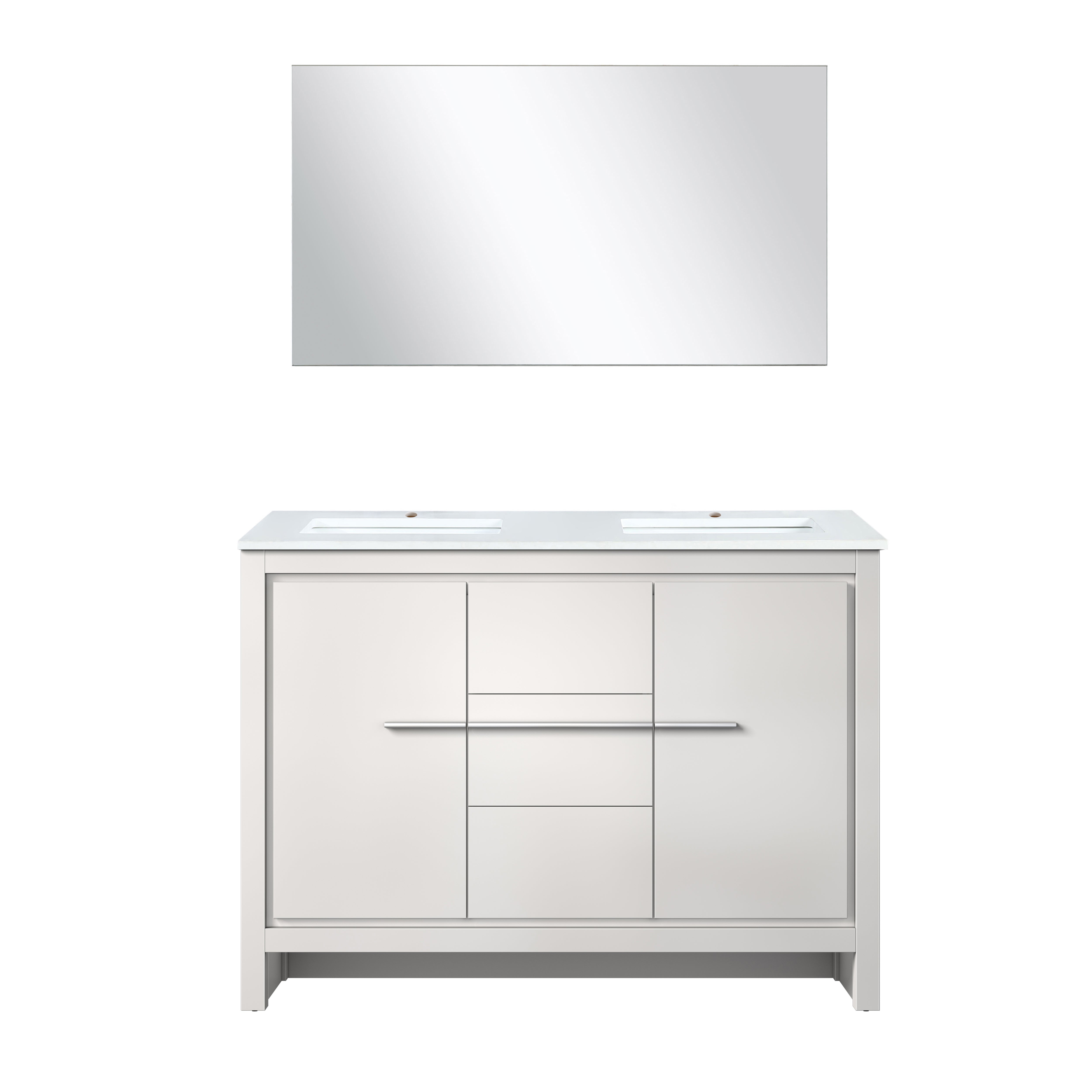 Lexora Lafarre 48 in W x 20 in D Double Bath Vanity