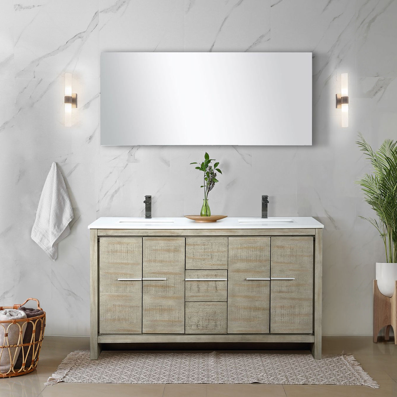 rustic acacia vanity