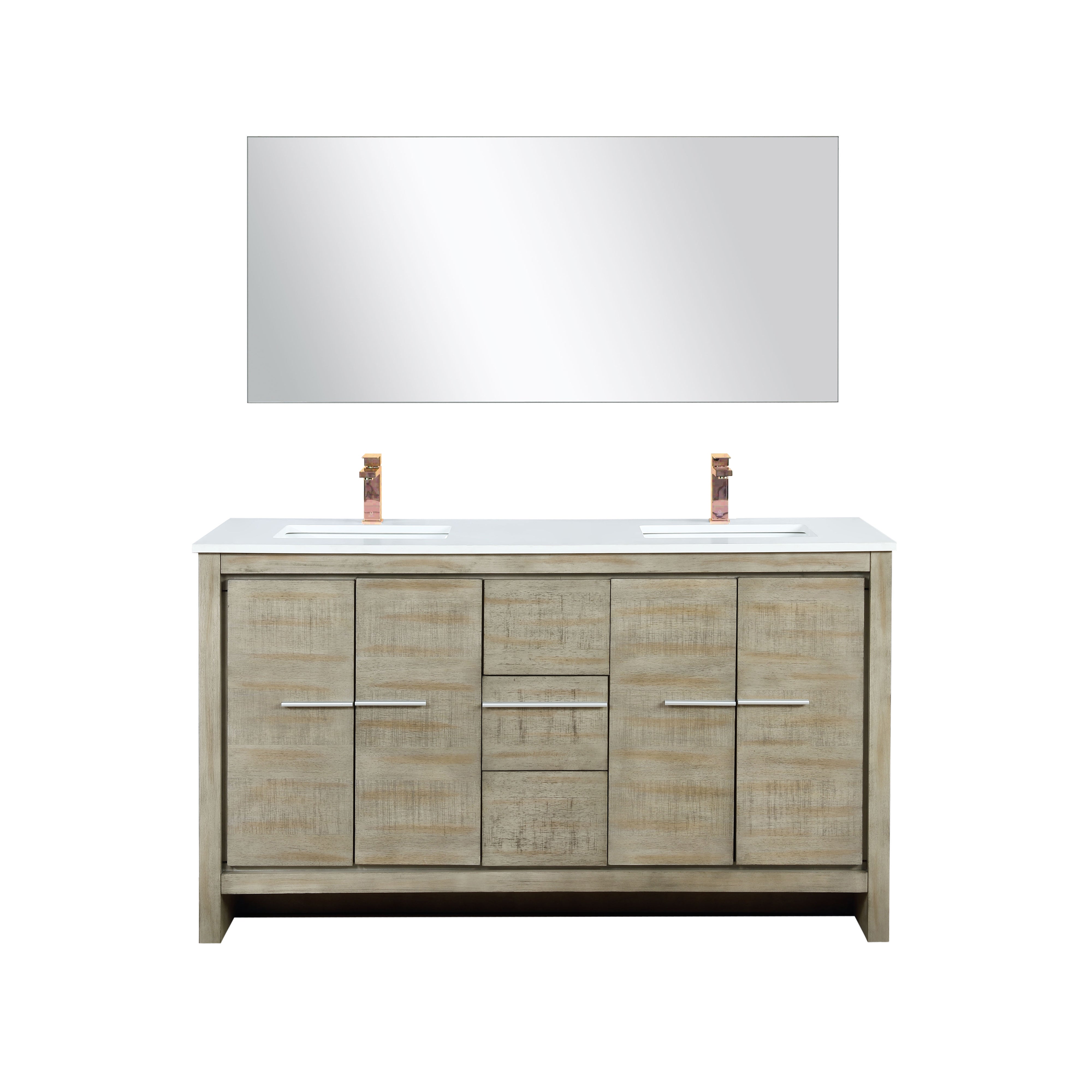 Lexora Lafarre 60 in W x 20 in D Double Bath Vanity