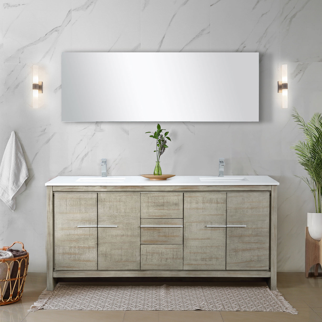 rustic acacia vanity