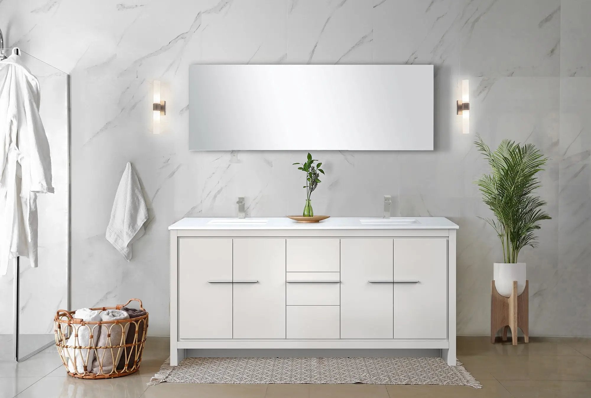 white vanity