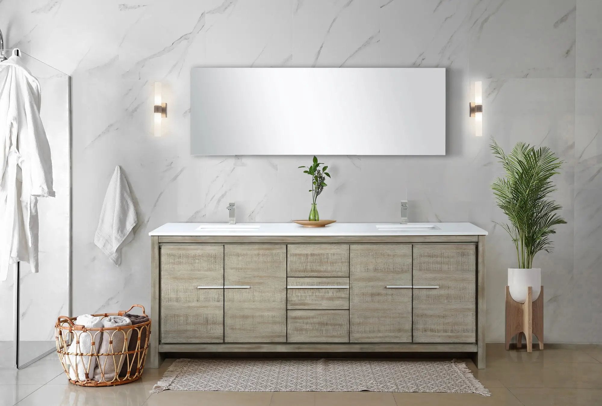 rustic acacia vanity