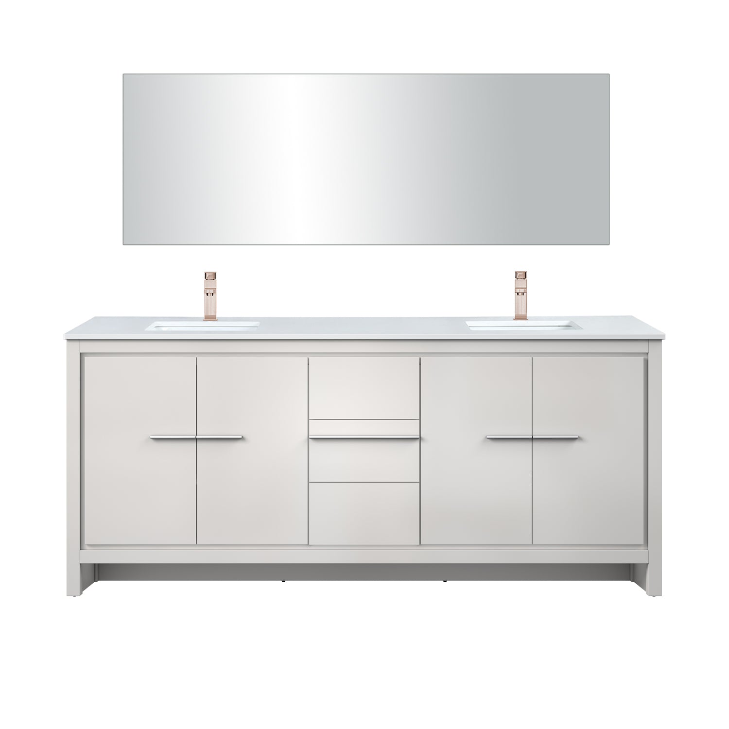 Lexora Lafarre 80 in W x 20 in D Double Bath Vanity