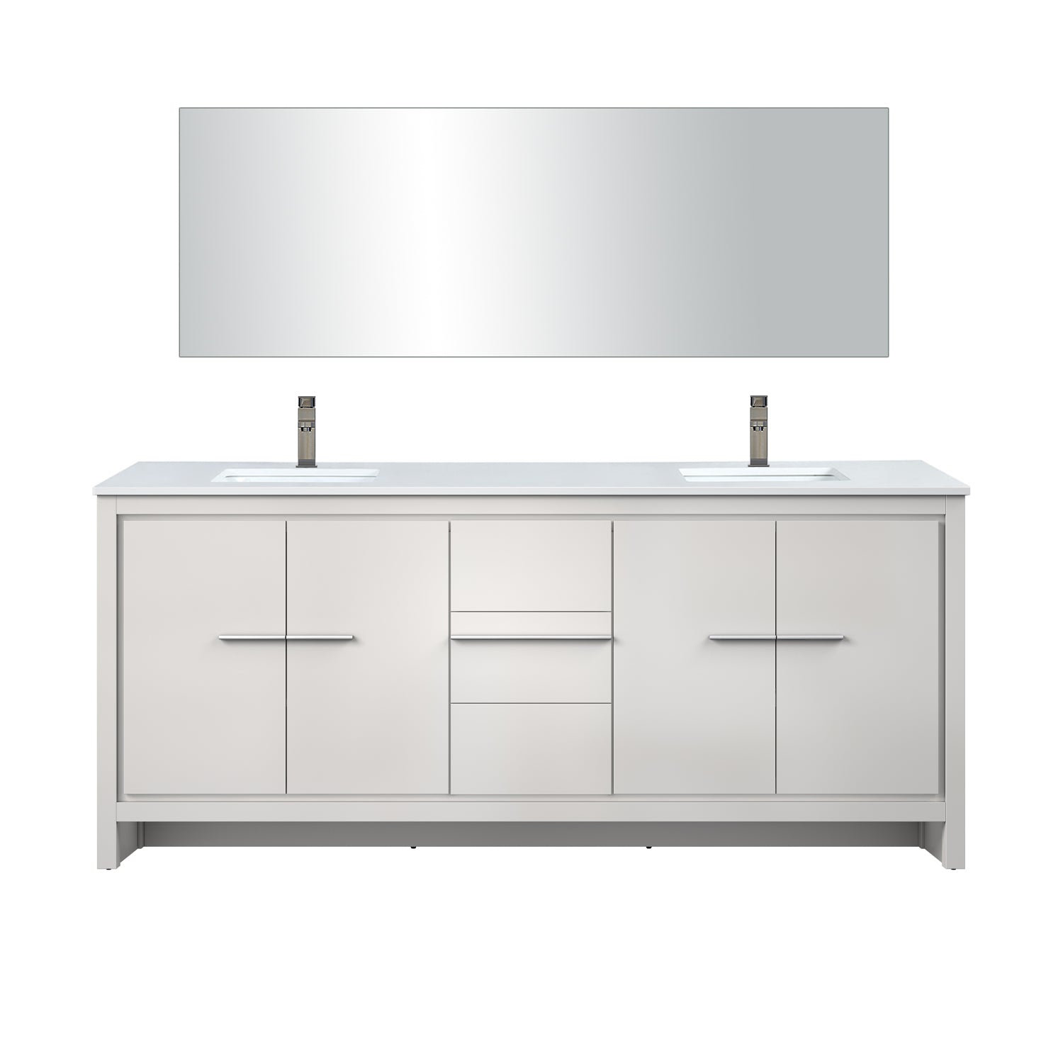 Lexora Lafarre 80 in W x 20 in D Double Bath Vanity