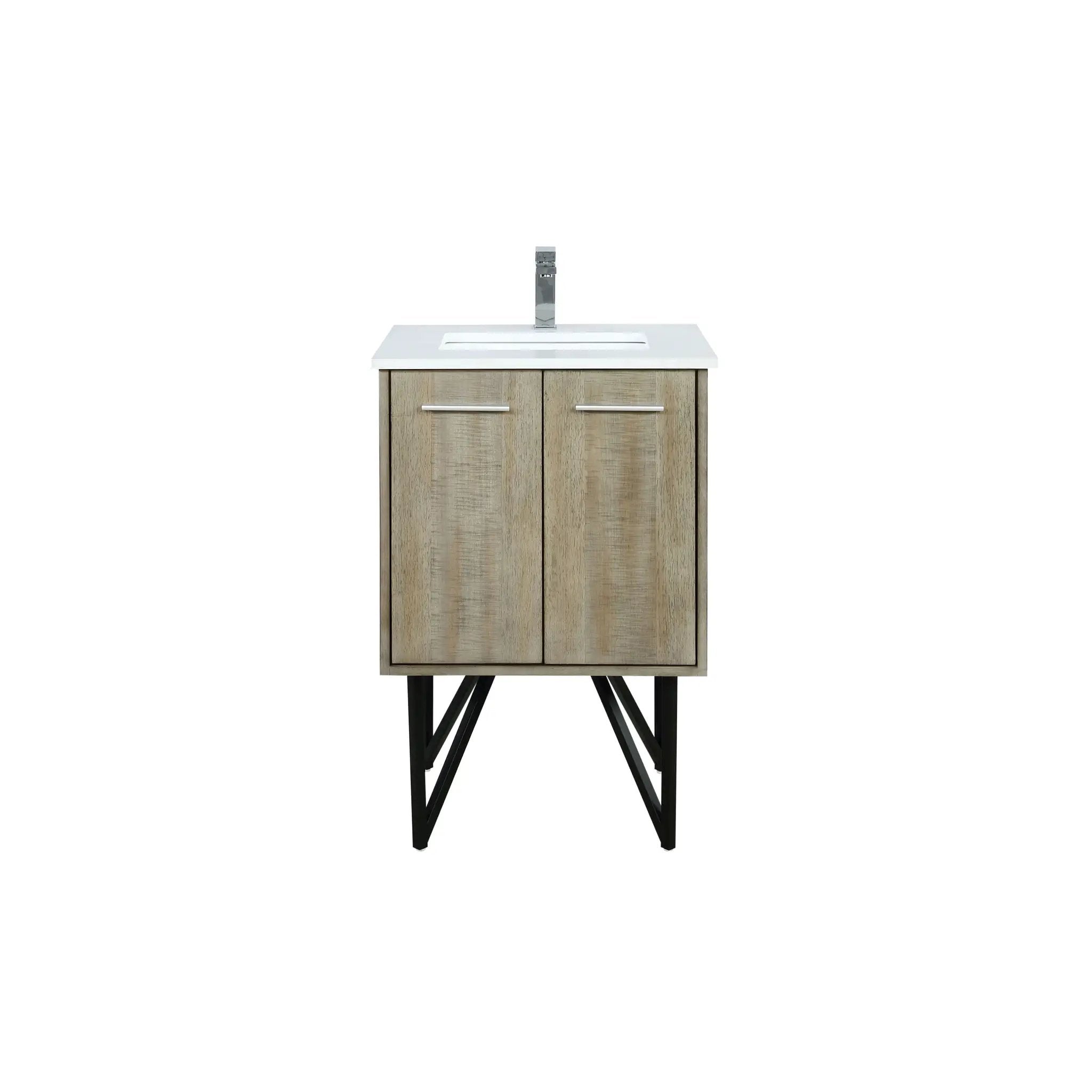 Lexora Lancy 24 in W x 20 in D Bath Vanity with Cultured Marble Top by Lexora