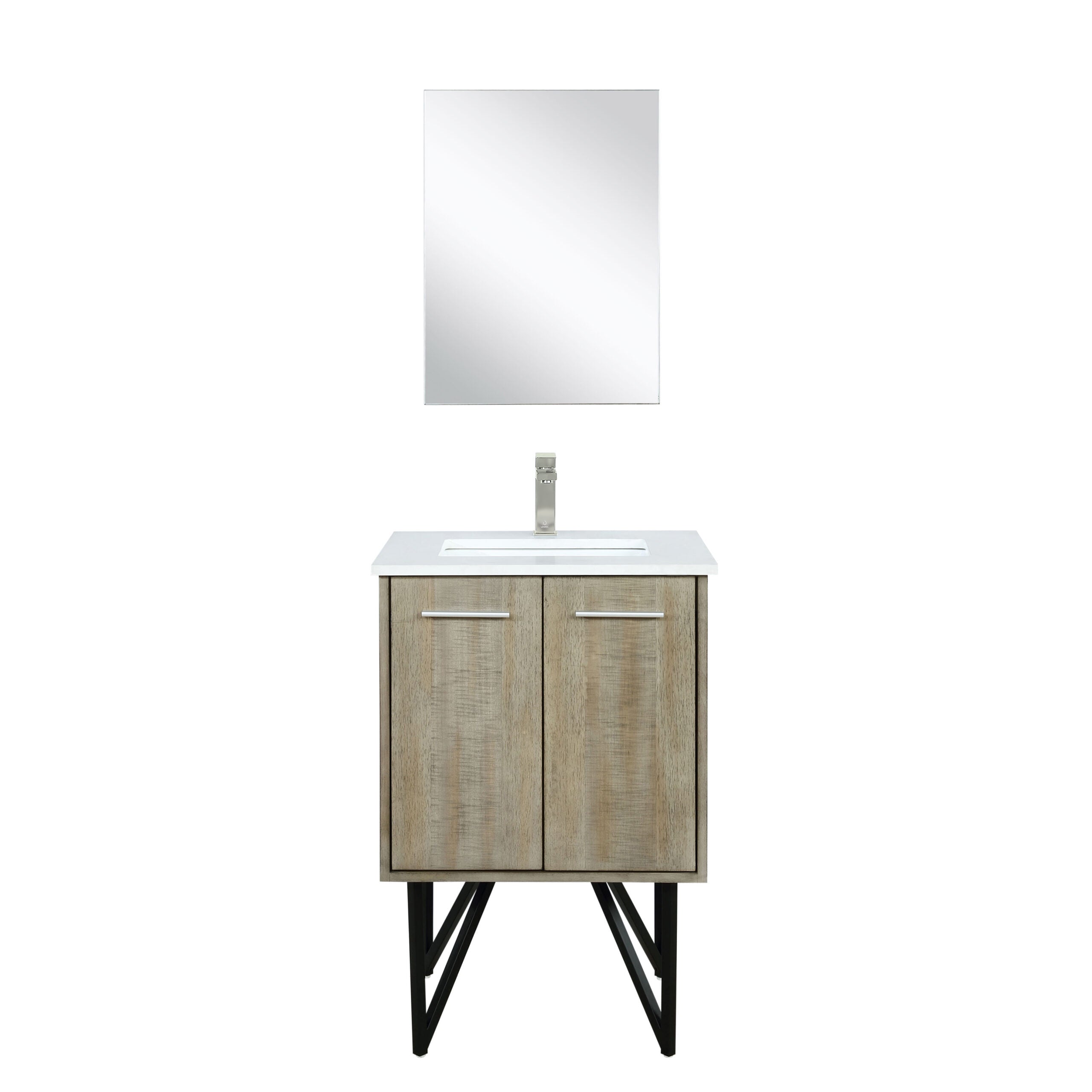 Lexora Lancy 24 in W x 20 in D Bath Vanity with Cultured Marble Top