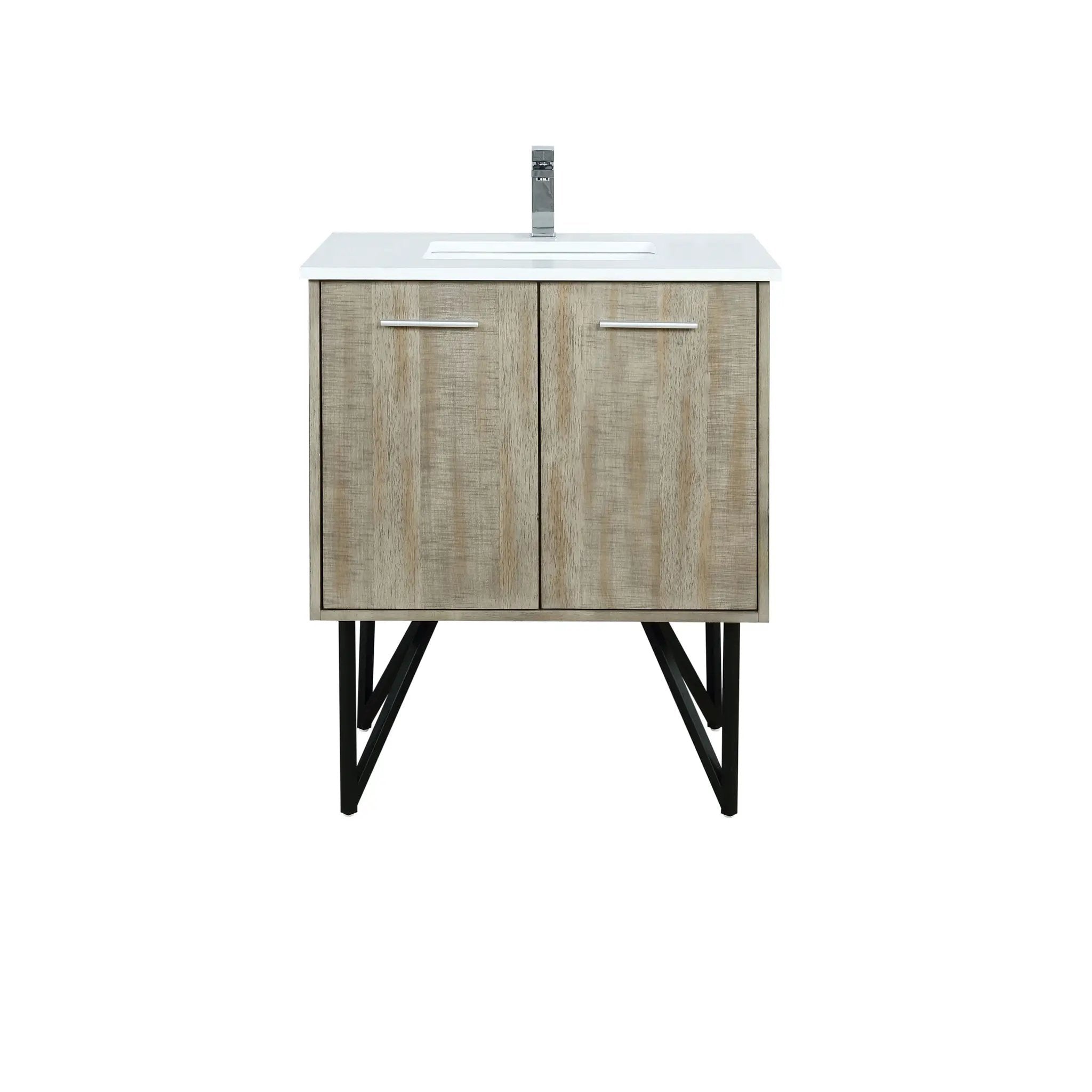 Lexora Lancy 30 in W x 20 in D Bath Vanity with Cultured Marble Top by Lexora