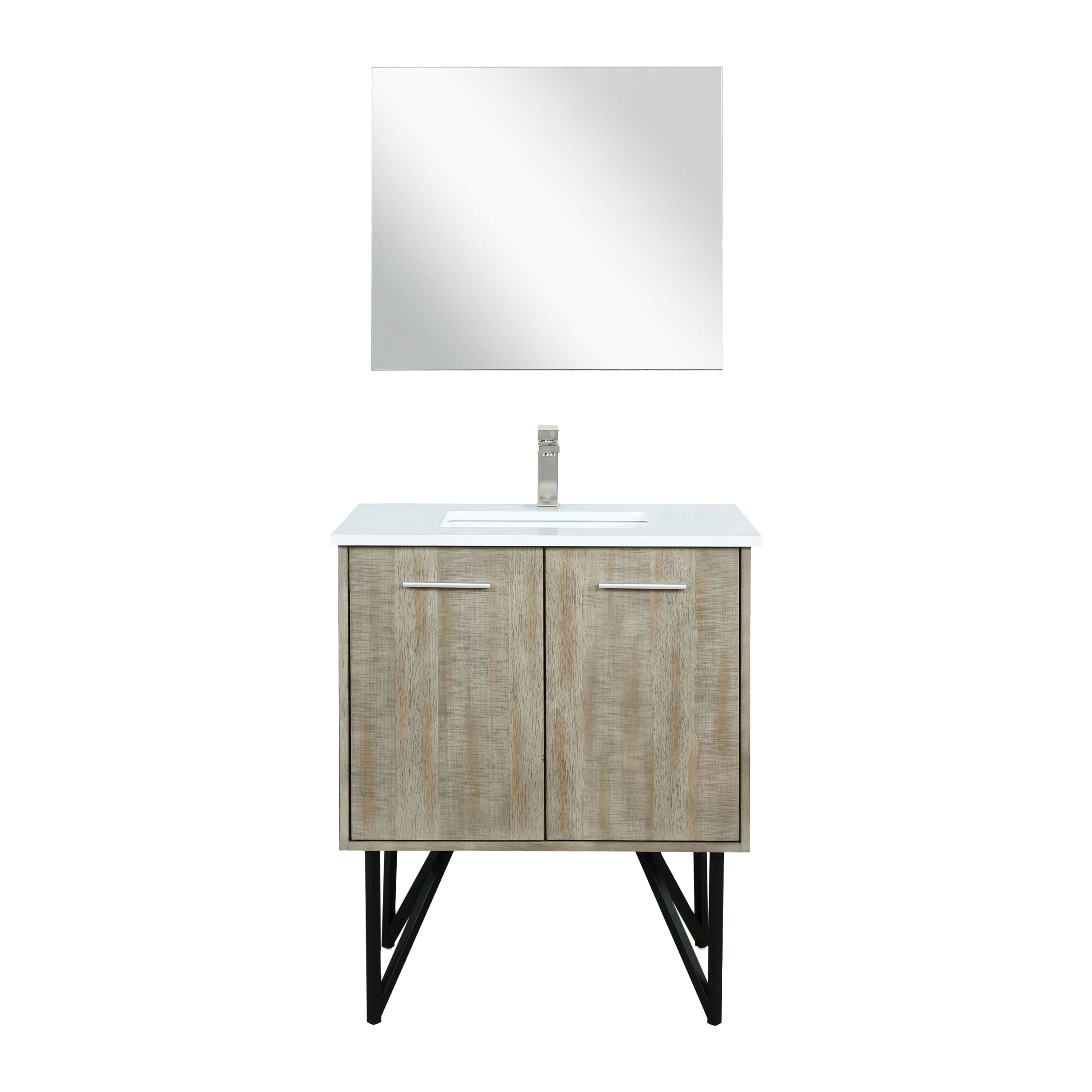 Lexora Lancy 30 in W x 20 in D Bath Vanity with Cultured Marble Top