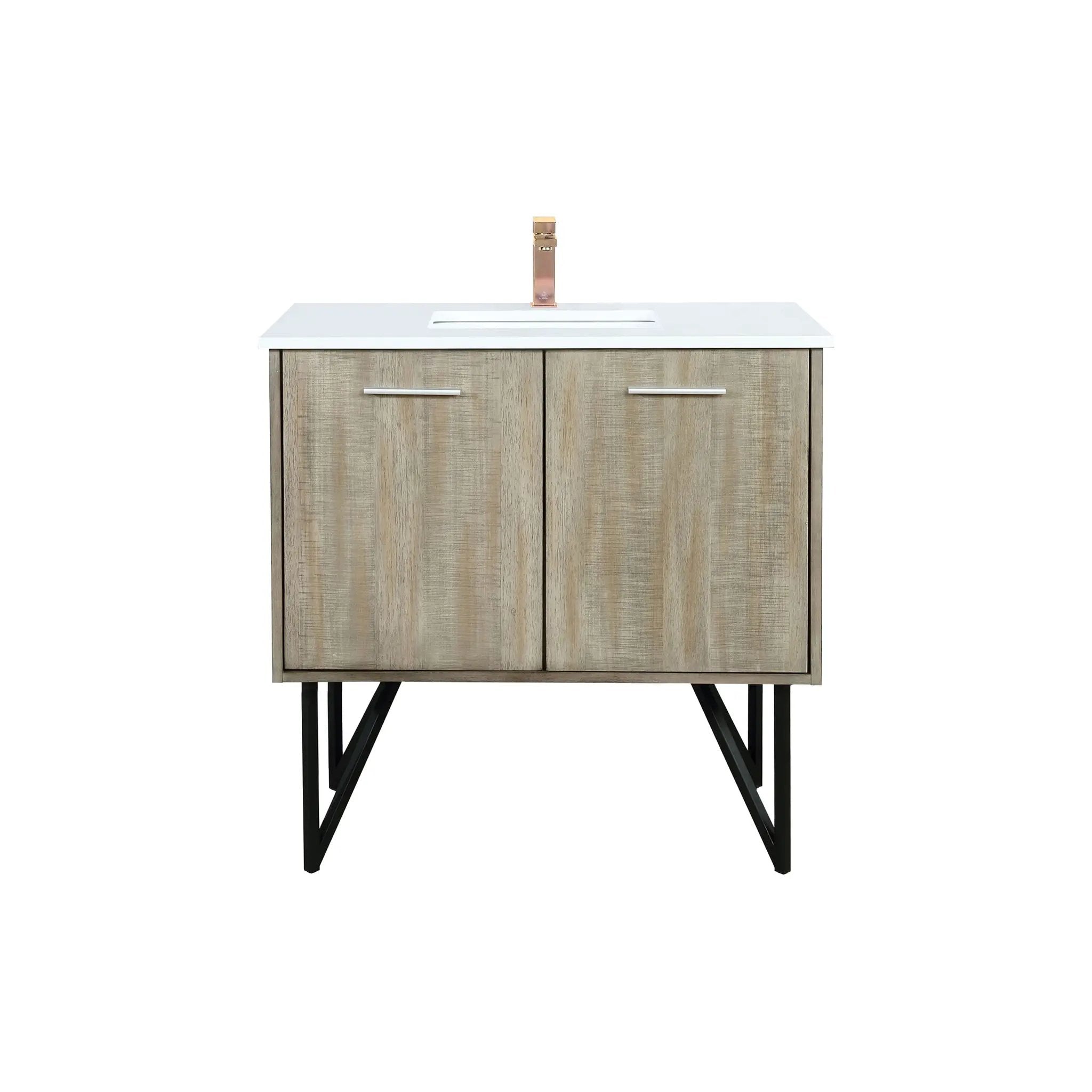 Lexora Lancy 36 in W x 20 in D Bath Vanity with Cultured Marble Top by Lexora