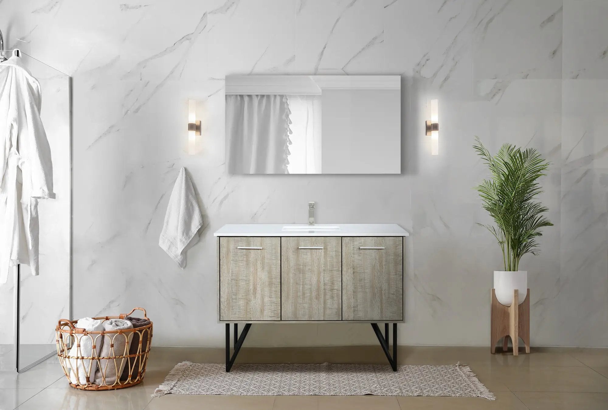 rustic acacia vanity