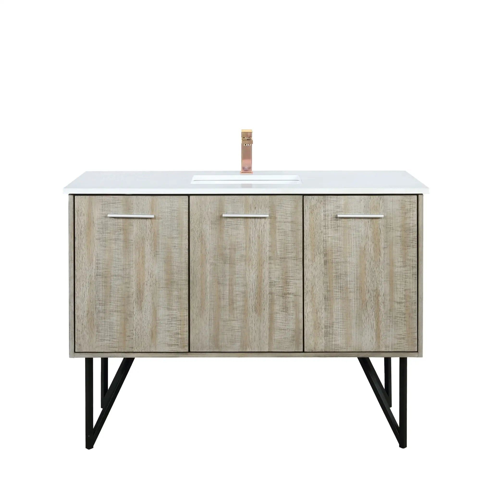 Lexora Lancy 48 in W x 20 in D Bath Vanity with Cultured Marble Top by Lexora