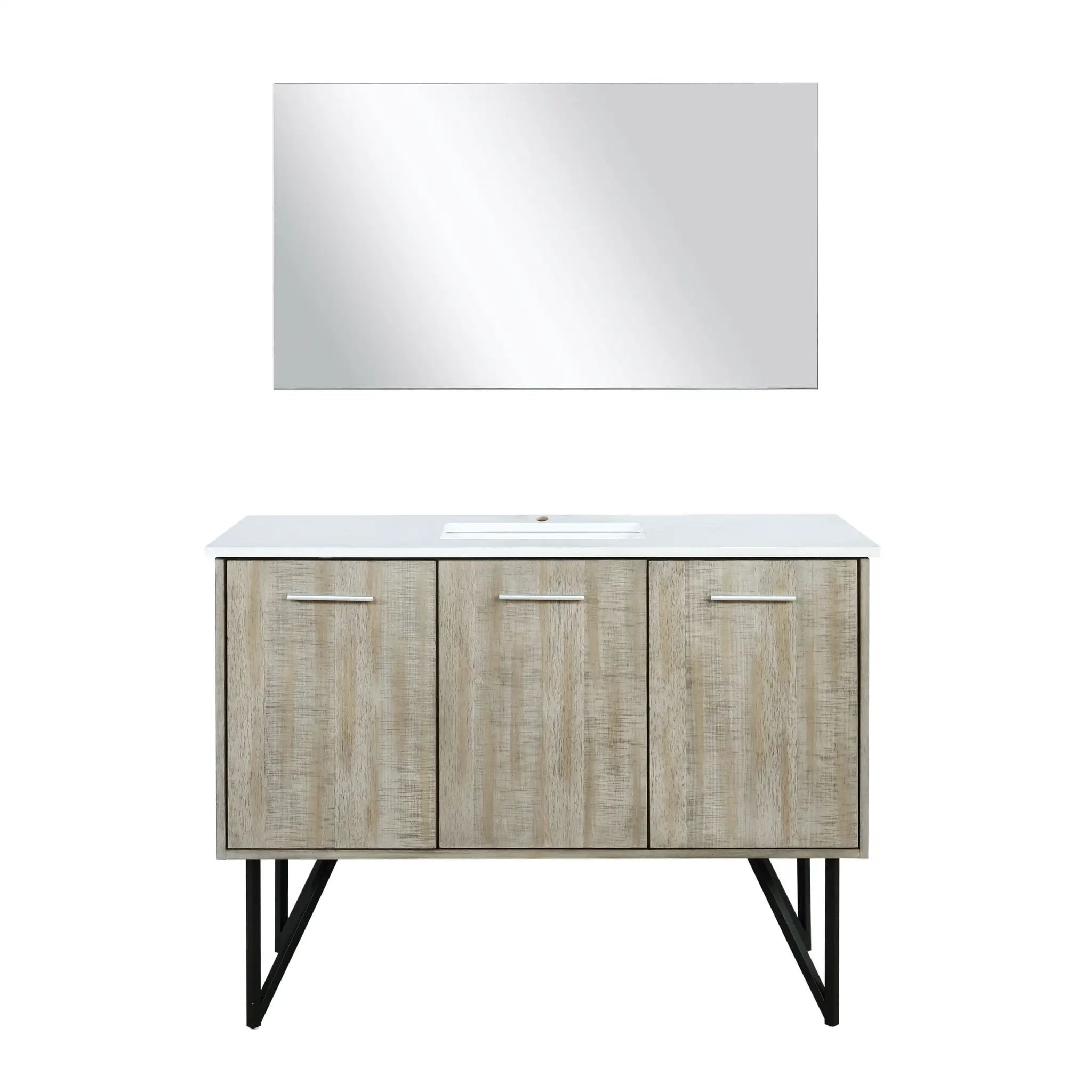 Lexora Lancy 48 in W x 20 in D Bath Vanity with Cultured Marble Top by Lexora