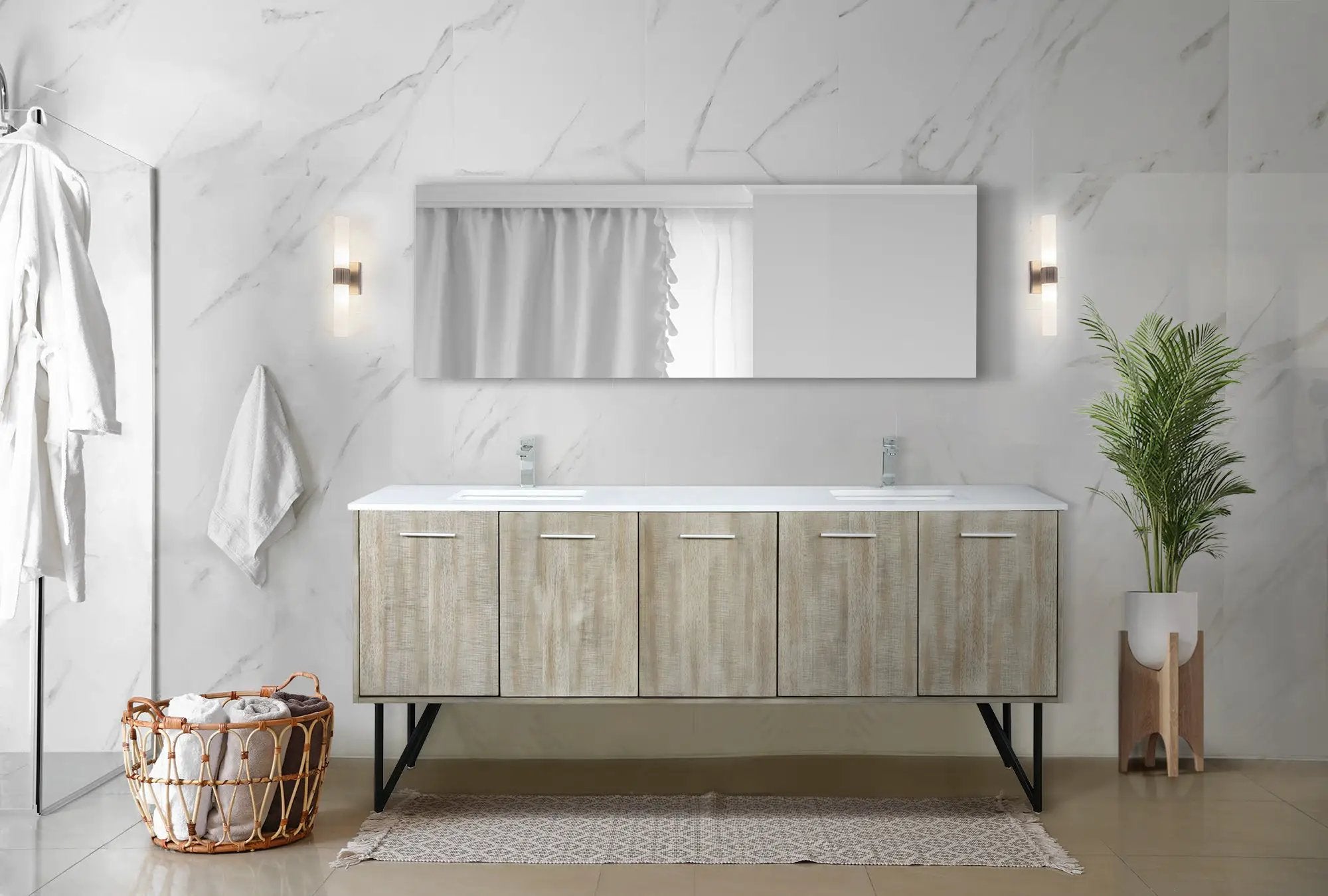 rustic acacia vanity