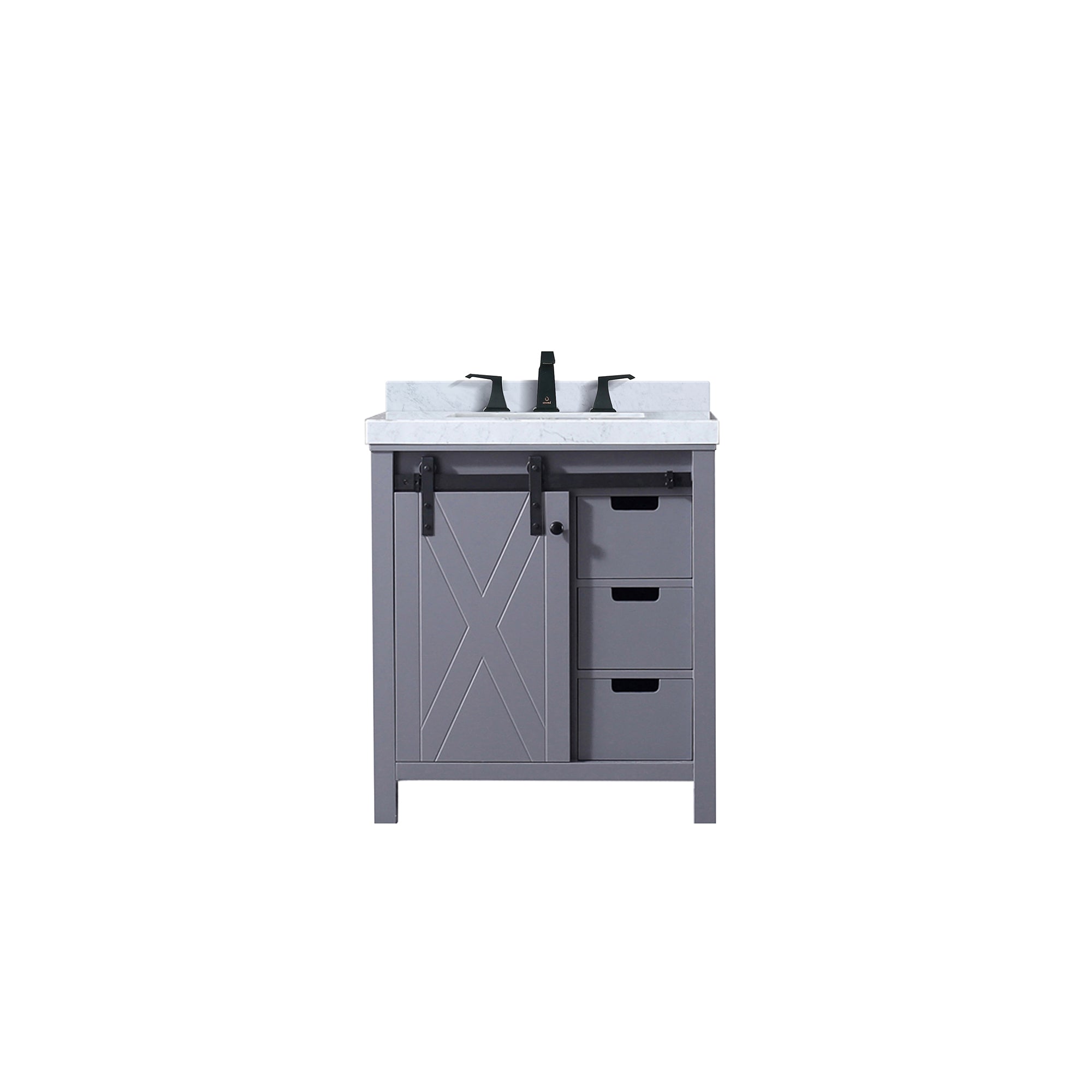 Lexora Marsyas 30 in W x 22 in D Bath Vanity