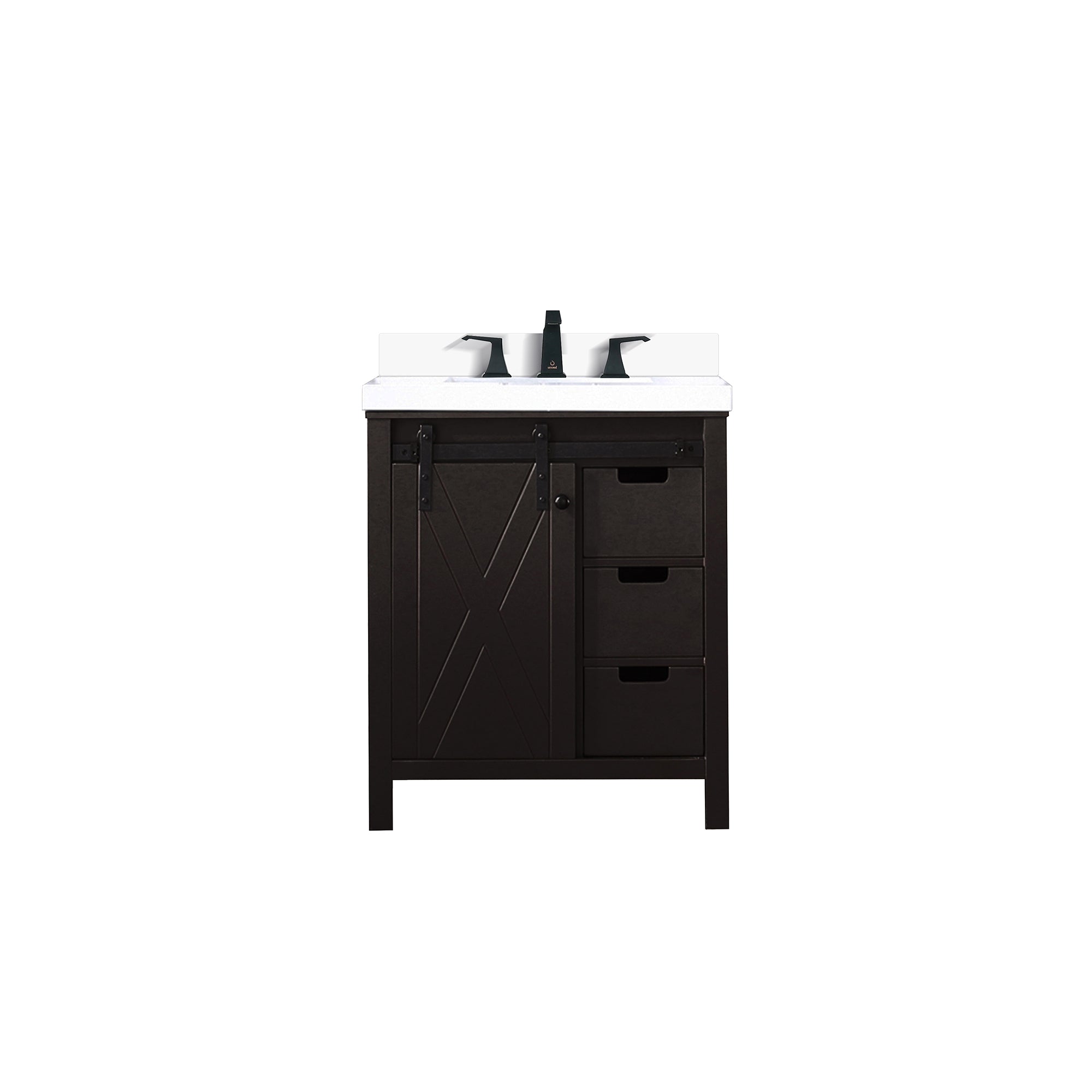 Lexora Marsyas 30 in W x 22 in D Bath Vanity