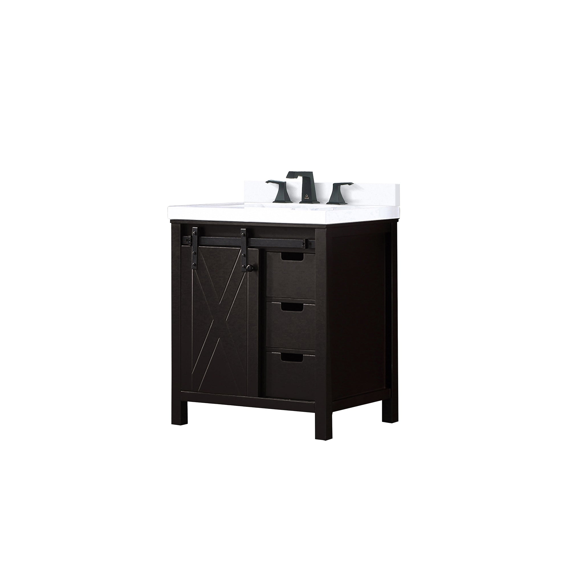 Lexora Marsyas 30 in W x 22 in D Bath Vanity