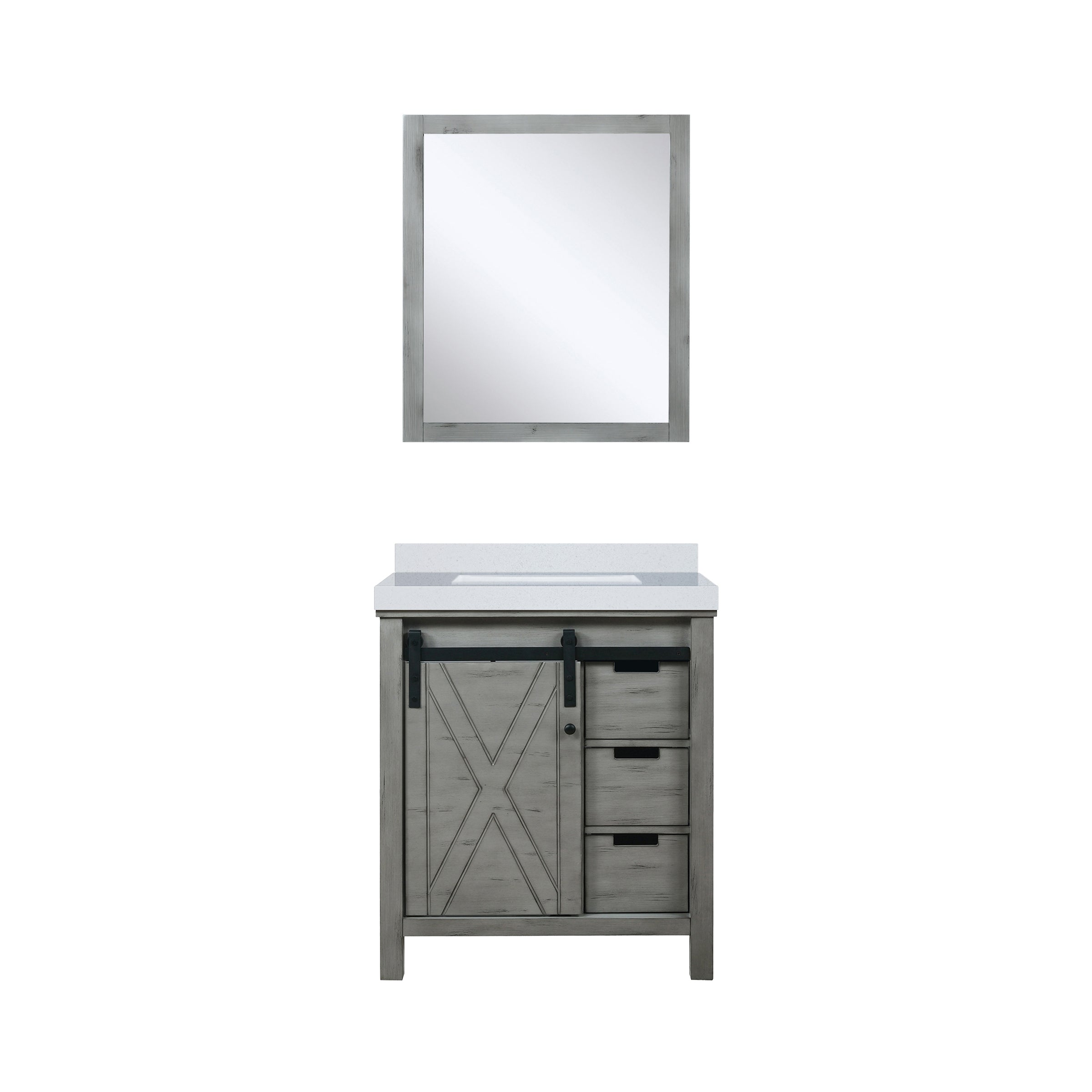 Lexora Marsyas 30 in W x 22 in D Bath Vanity