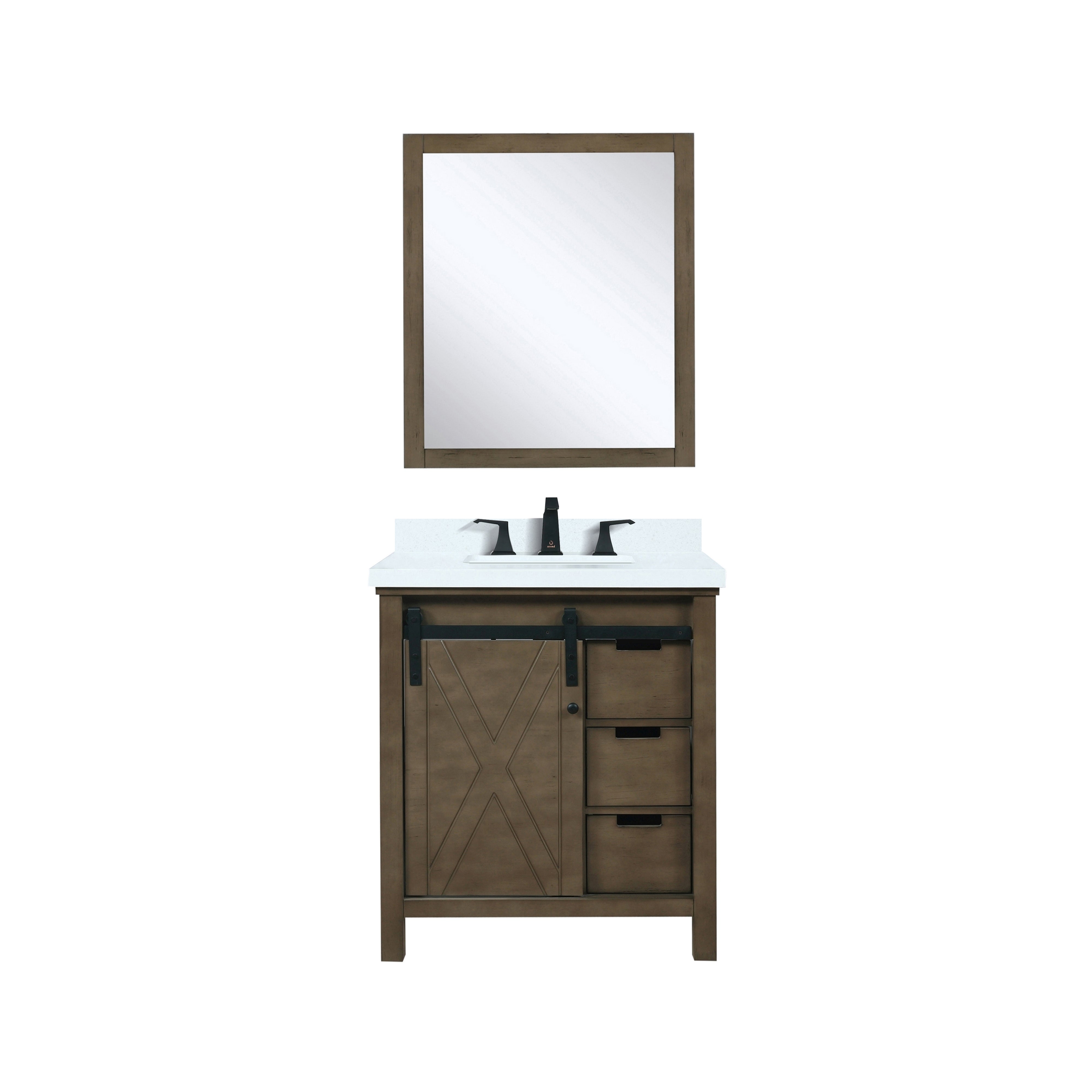 Lexora Marsyas 30 in W x 22 in D Bath Vanity