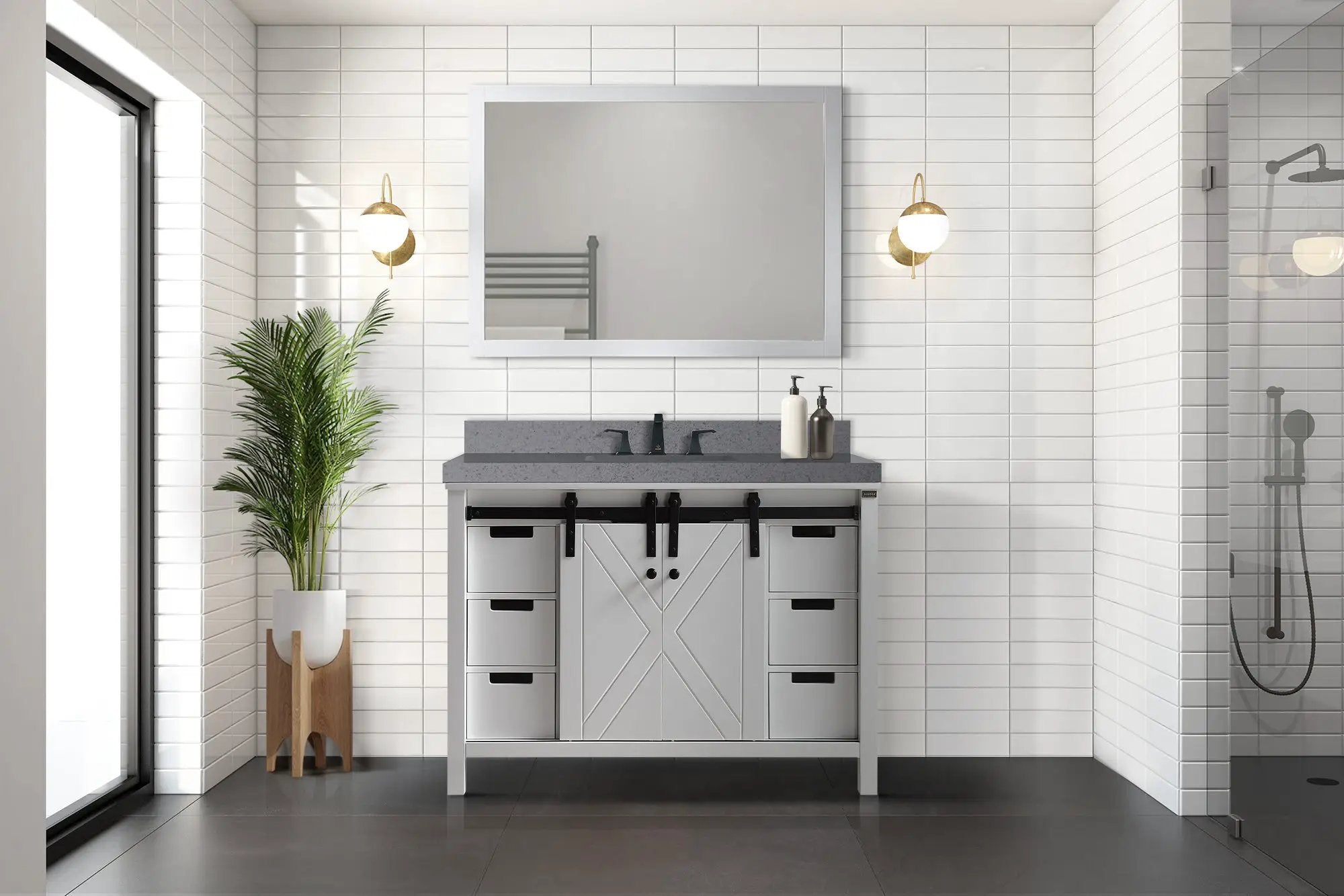 white vanity