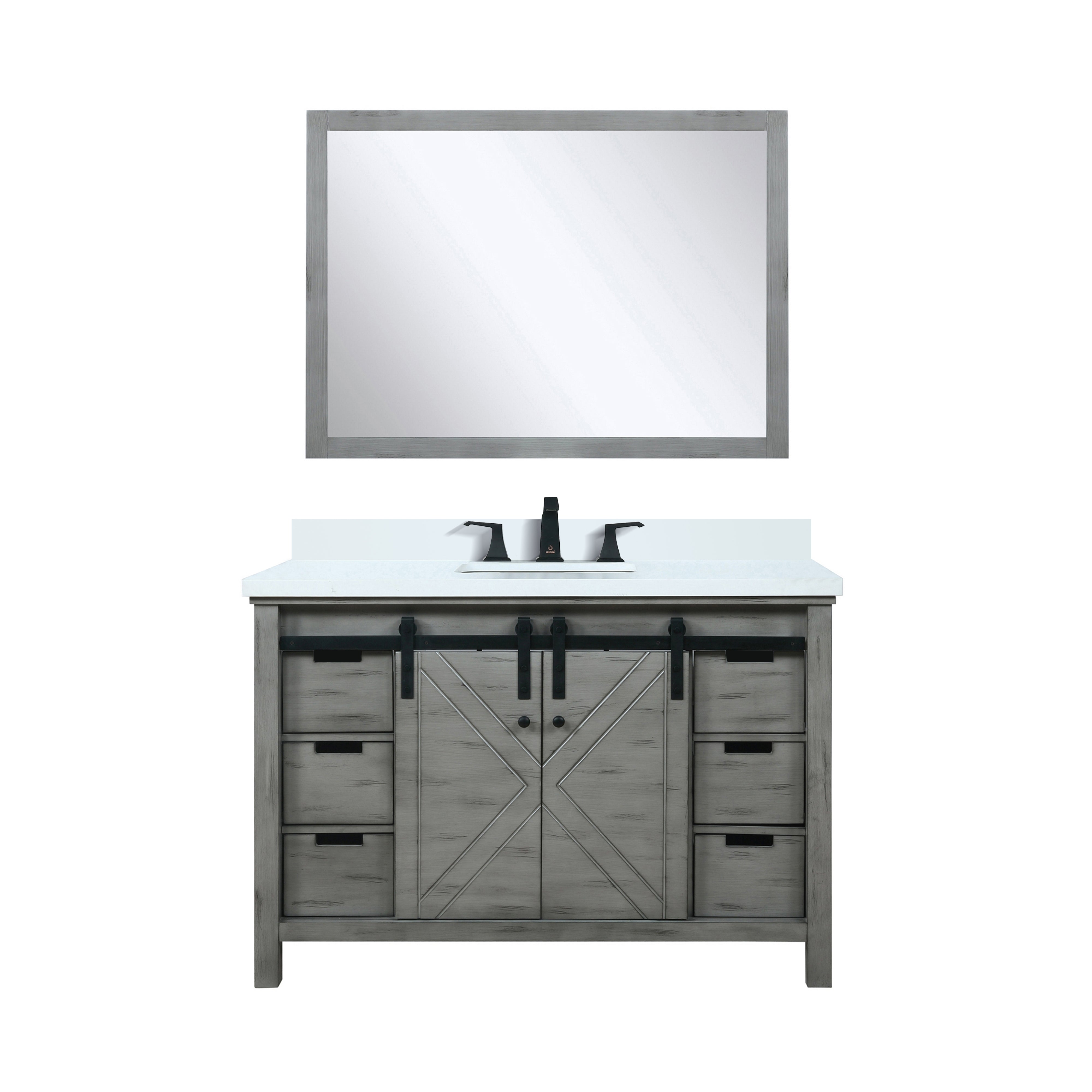 Lexora Marsyas 48 in W x 22 in D Bath Vanity