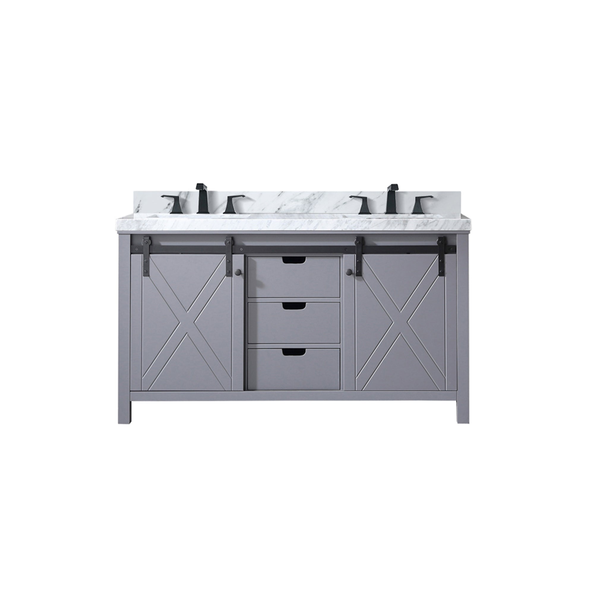 Lexora Marsyas 60 in W x 22 in D Double Bath Vanity