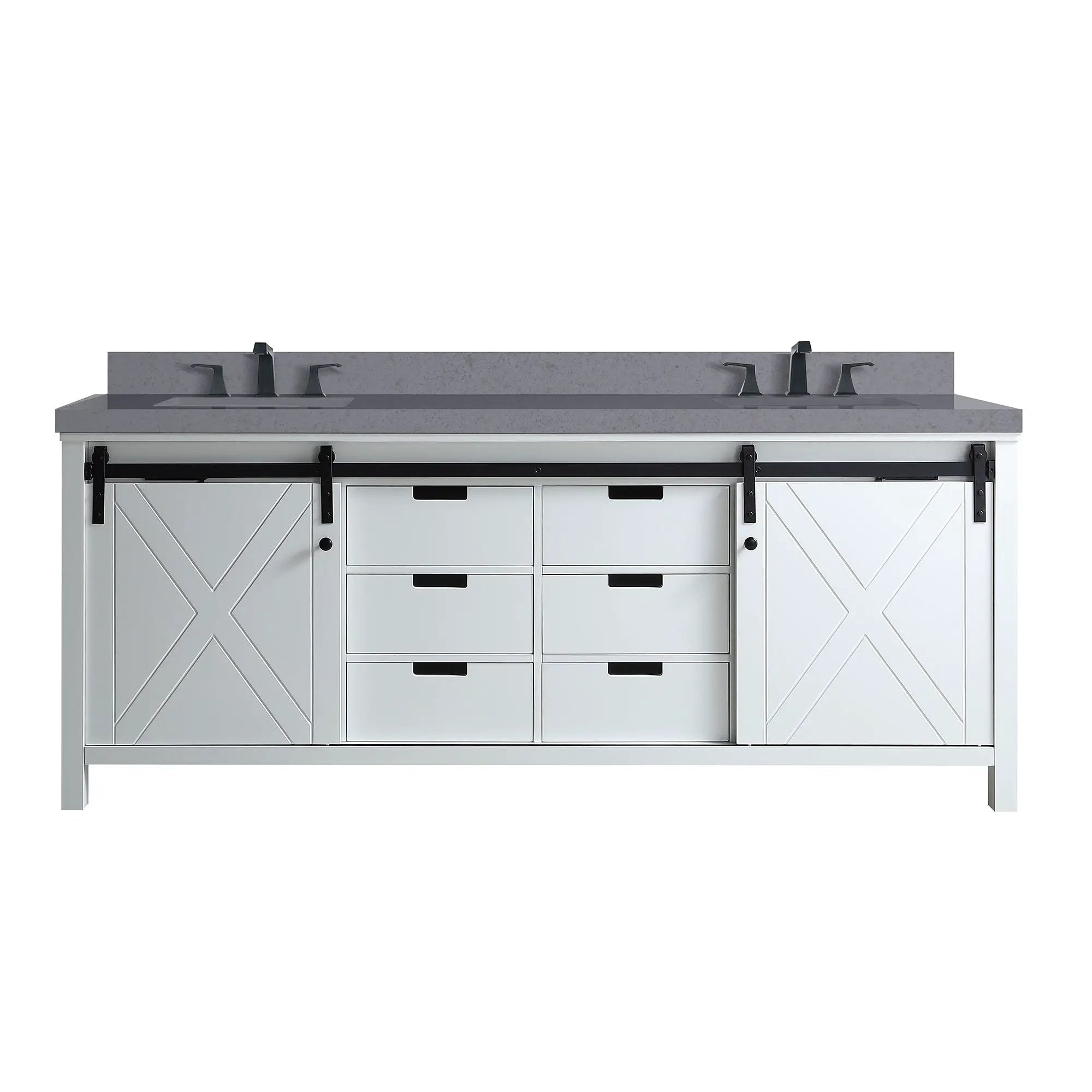 Lexora Marsyas 80 in W x 22 in D Double Bath Vanity by Lexora