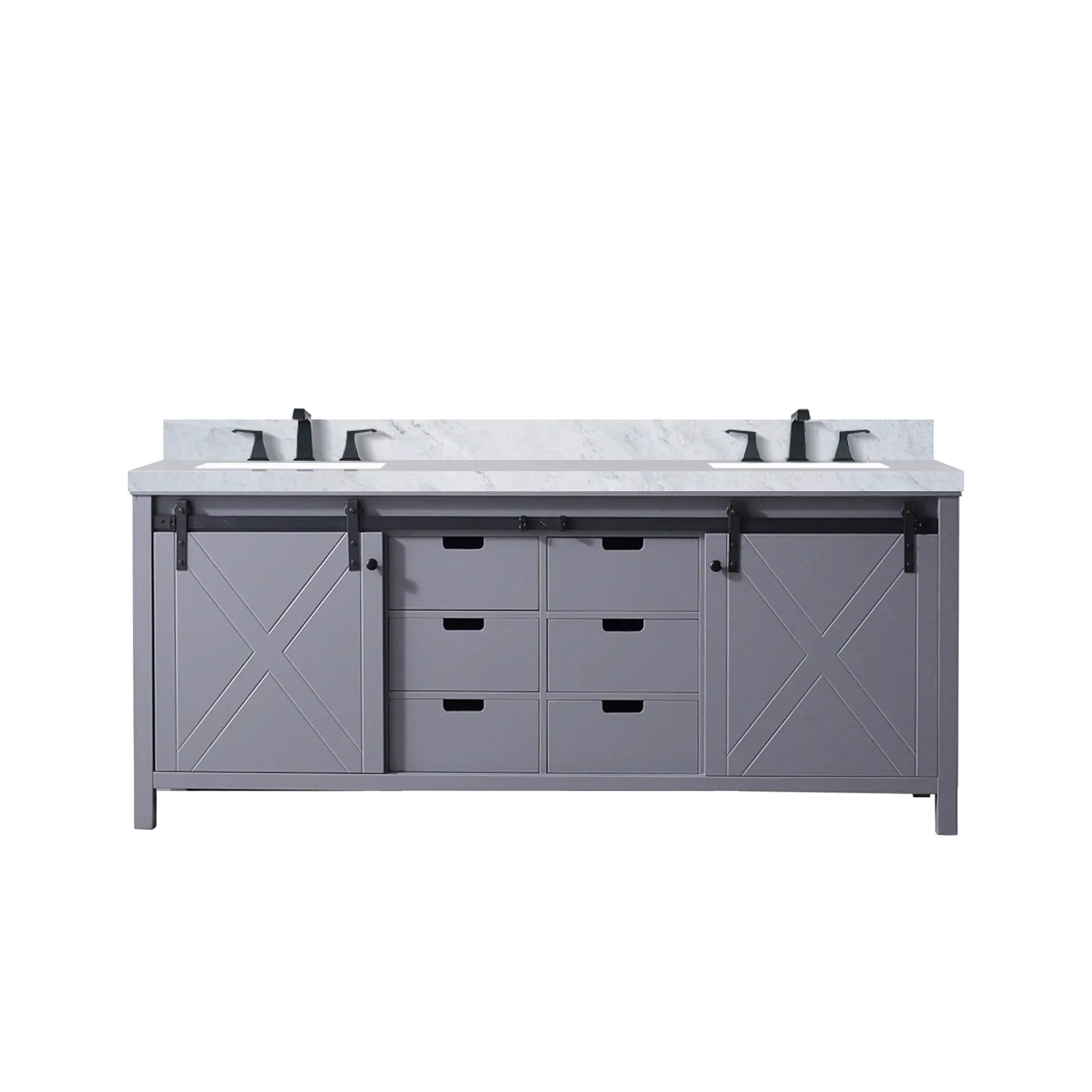 Lexora Marsyas 80 in W x 22 in D Double Bath Vanity by Lexora