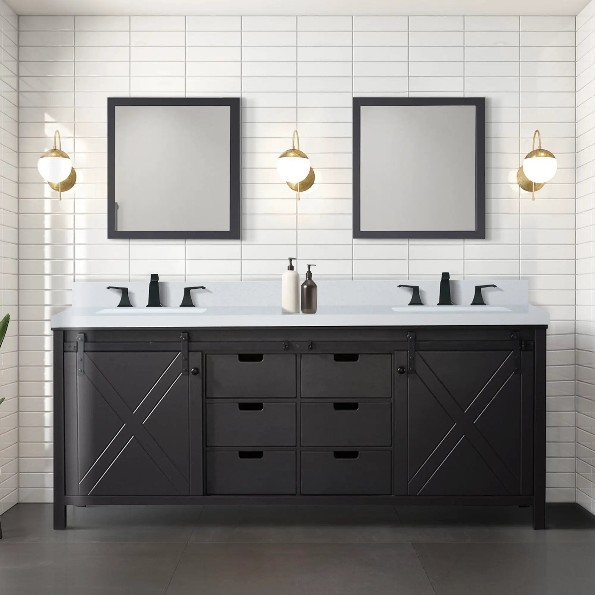 brown vanity