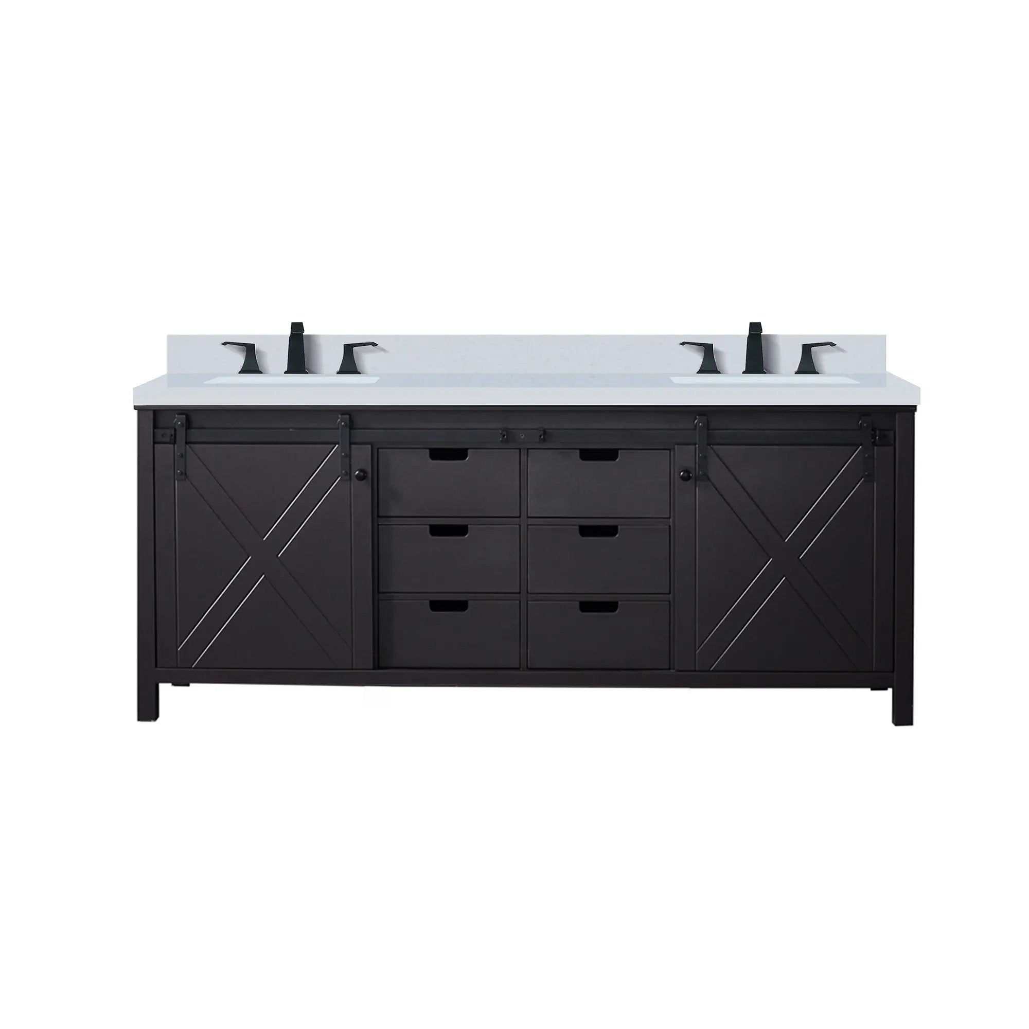 Lexora Marsyas 80 in W x 22 in D Double Bath Vanity by Lexora