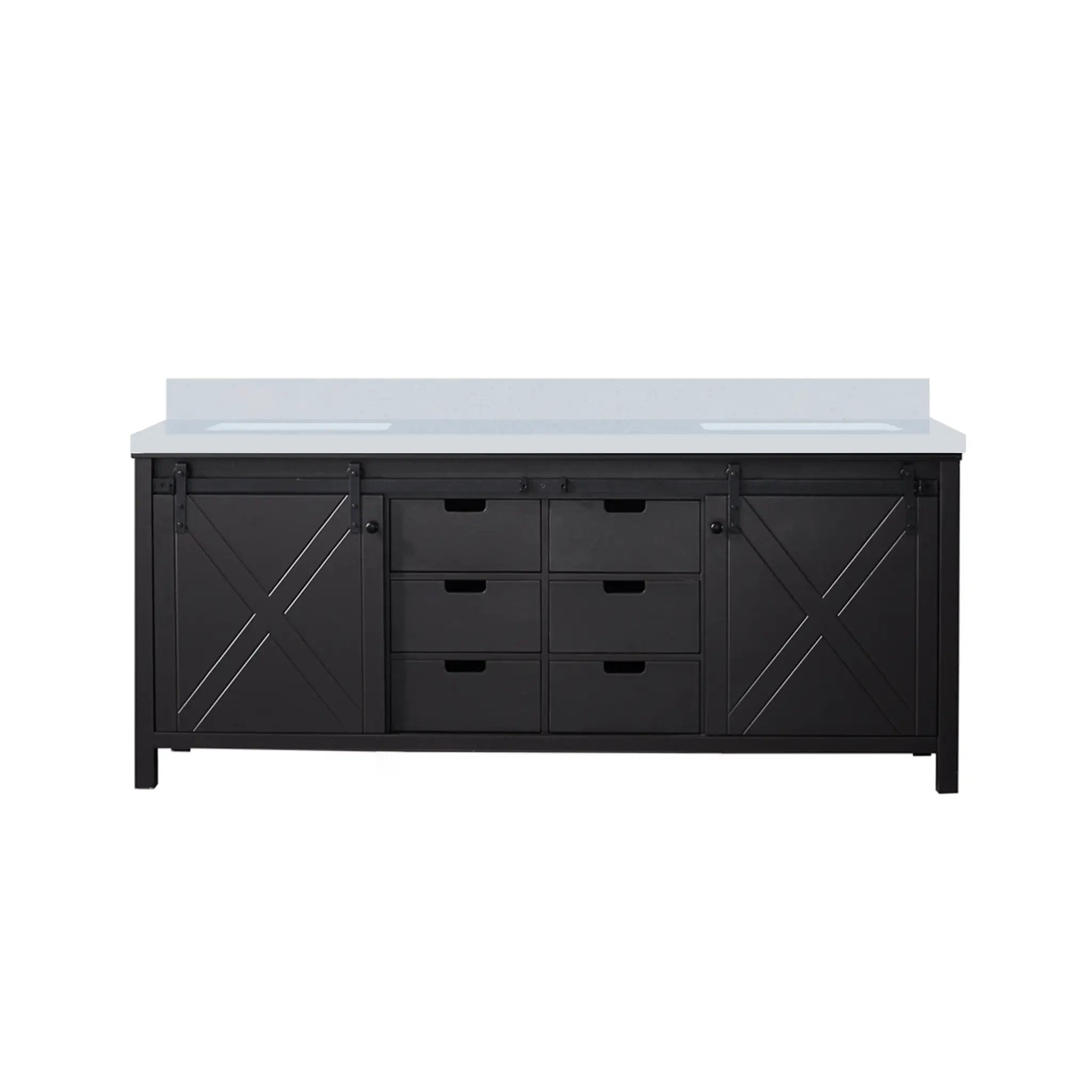 Lexora Marsyas 80 in W x 22 in D Double Bath Vanity by Lexora