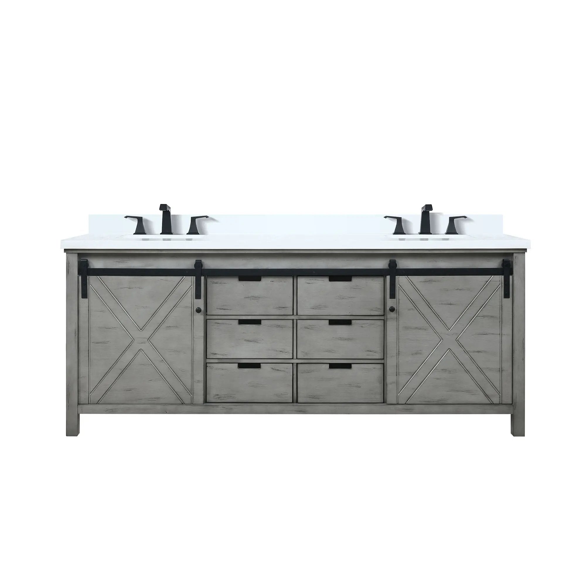 Lexora Marsyas 80 in W x 22 in D Double Bath Vanity by Lexora