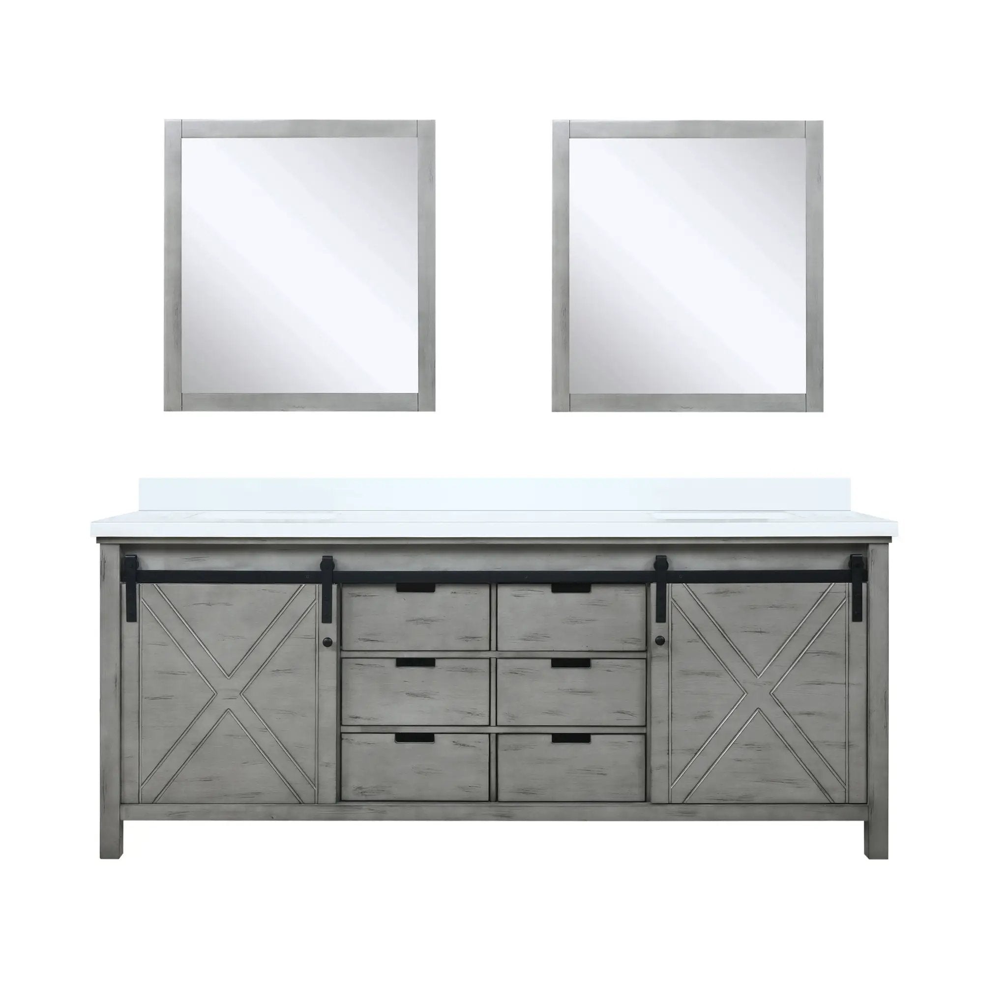 Lexora Marsyas 80 in W x 22 in D Double Bath Vanity by Lexora