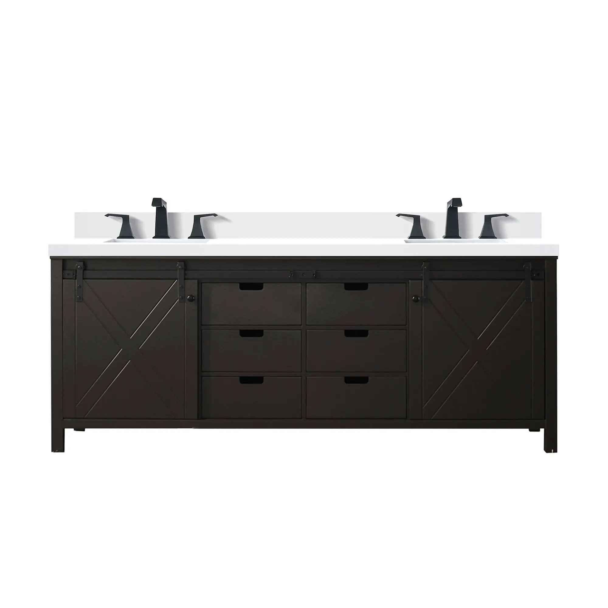 Lexora Marsyas 84 in W x 22 in D Double Bath Vanity by Lexora