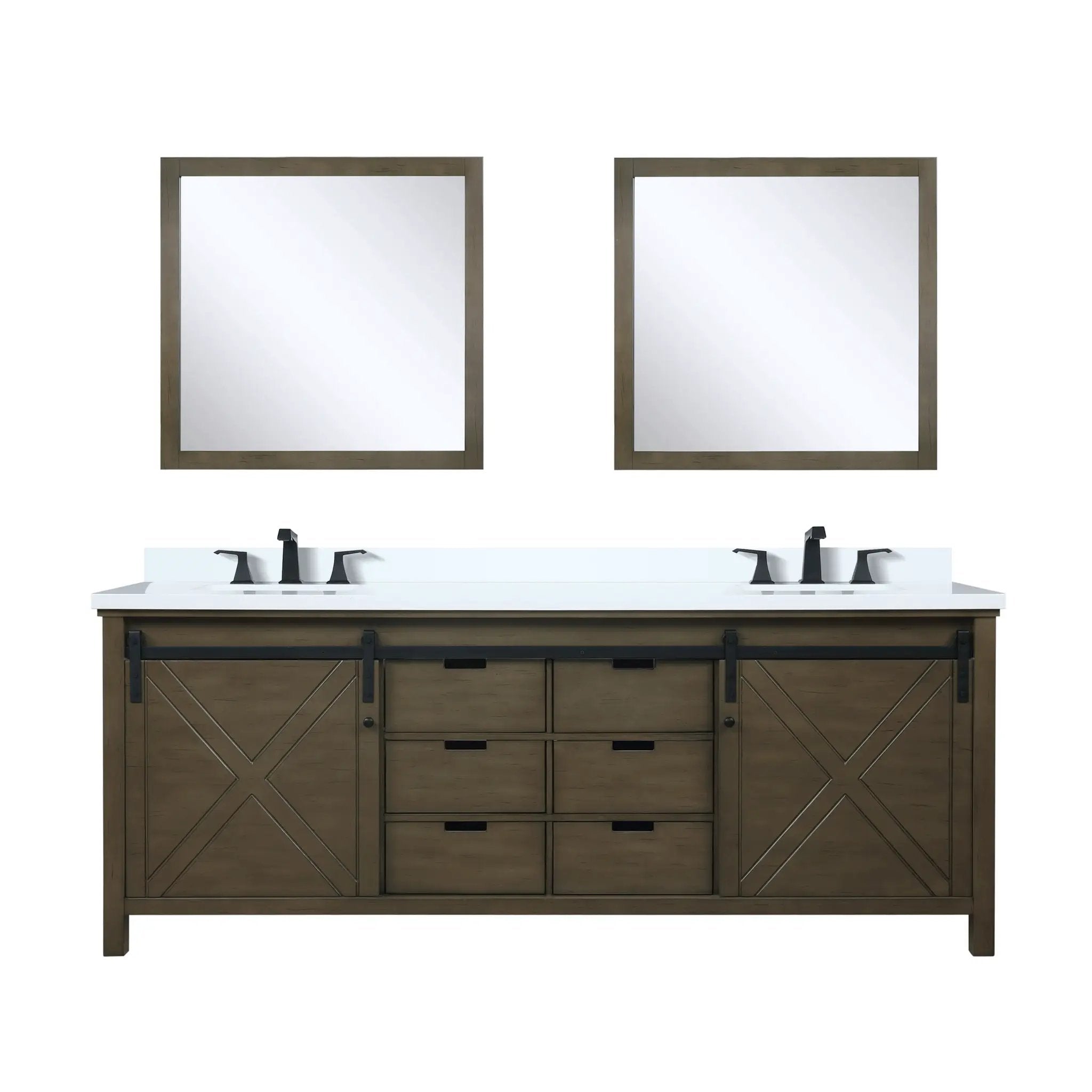 Lexora Marsyas 84 in W x 22 in D Double Bath Vanity by Lexora