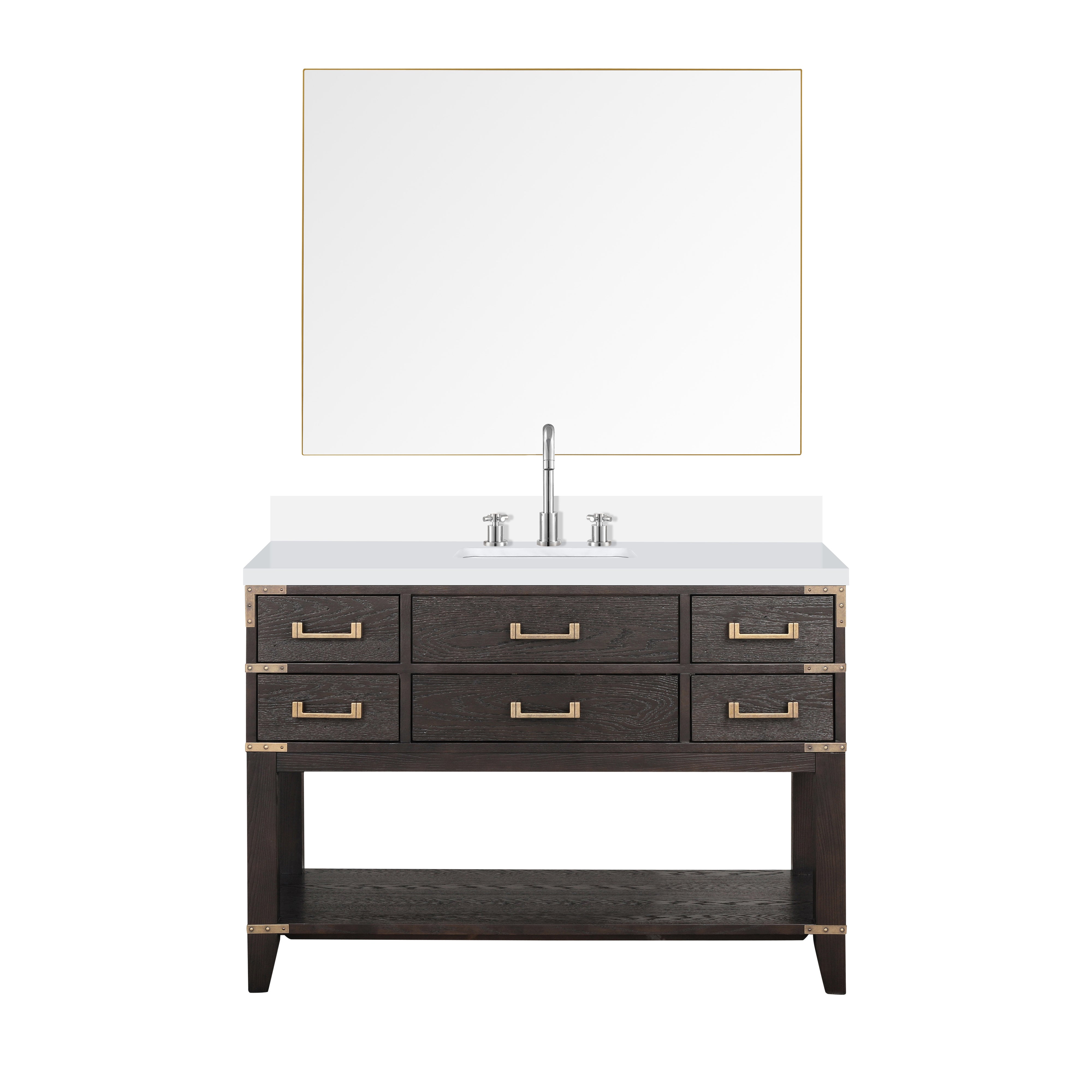 Lexora Norwalk 48 in W x 22 in D Single Bath Vanity