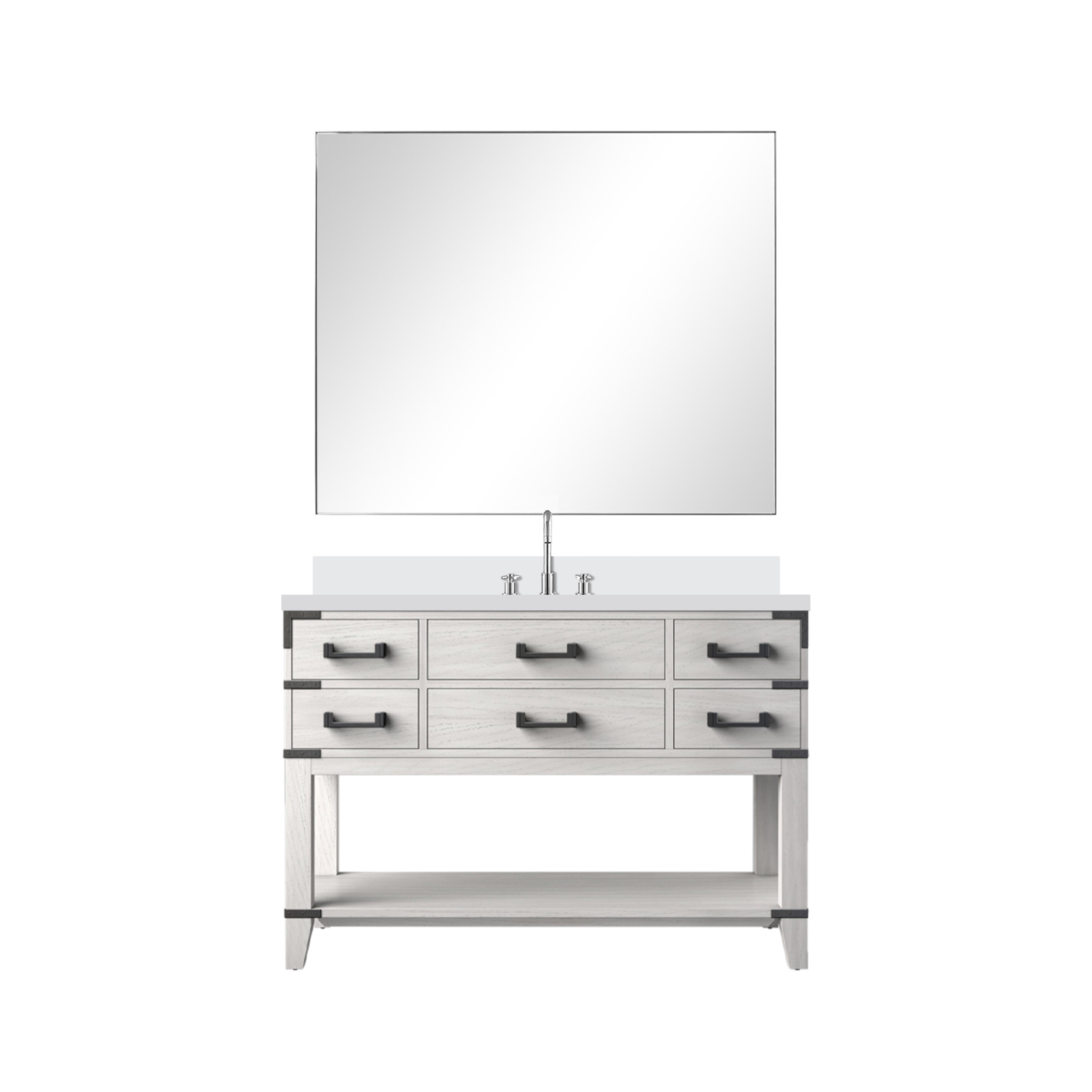 Lexora Norwalk 48 in W x 22 in D Single Bath Vanity