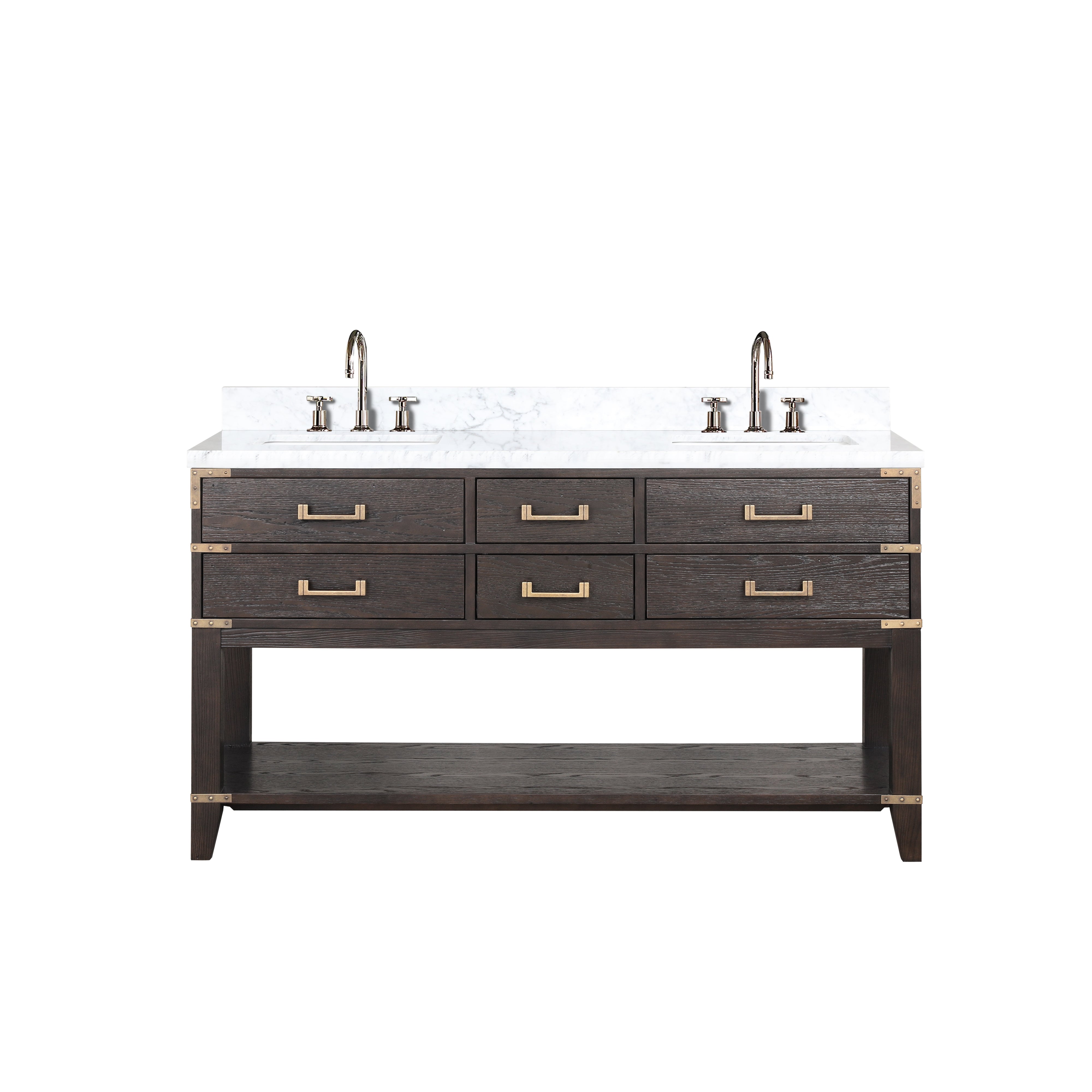 Lexora Norwalk 60 in W x 22 in D Double Bath Vanity