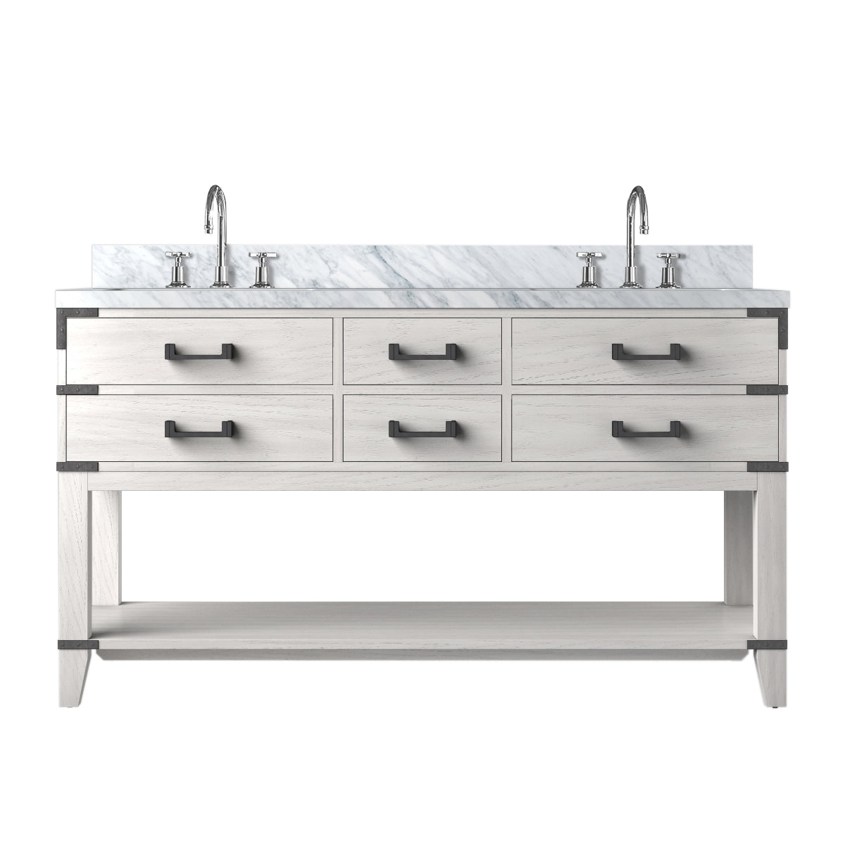Lexora Norwalk 60 in W x 22 in D Double Bath Vanity