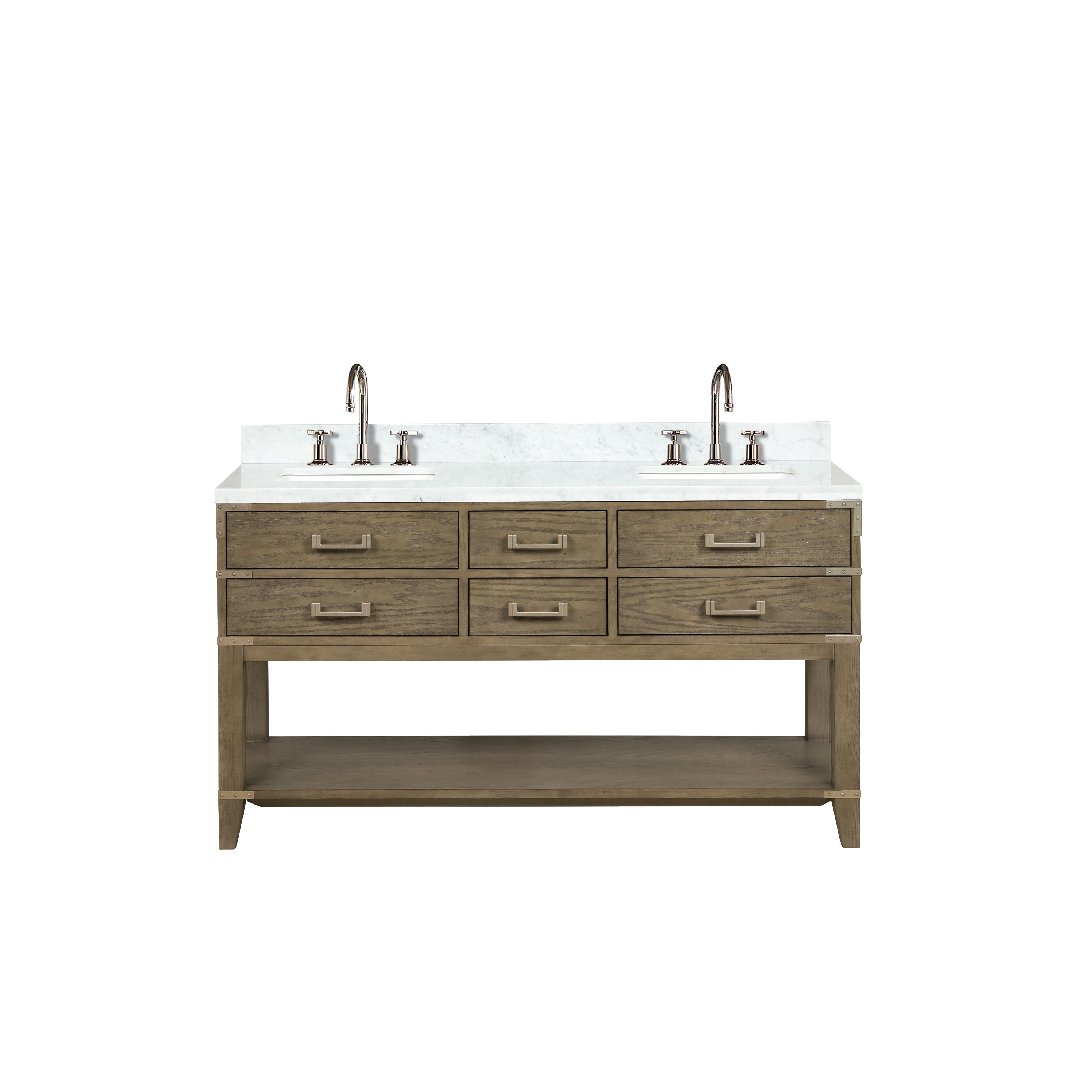 Lexora Norwalk 60 in W x 22 in D Double Bath Vanity