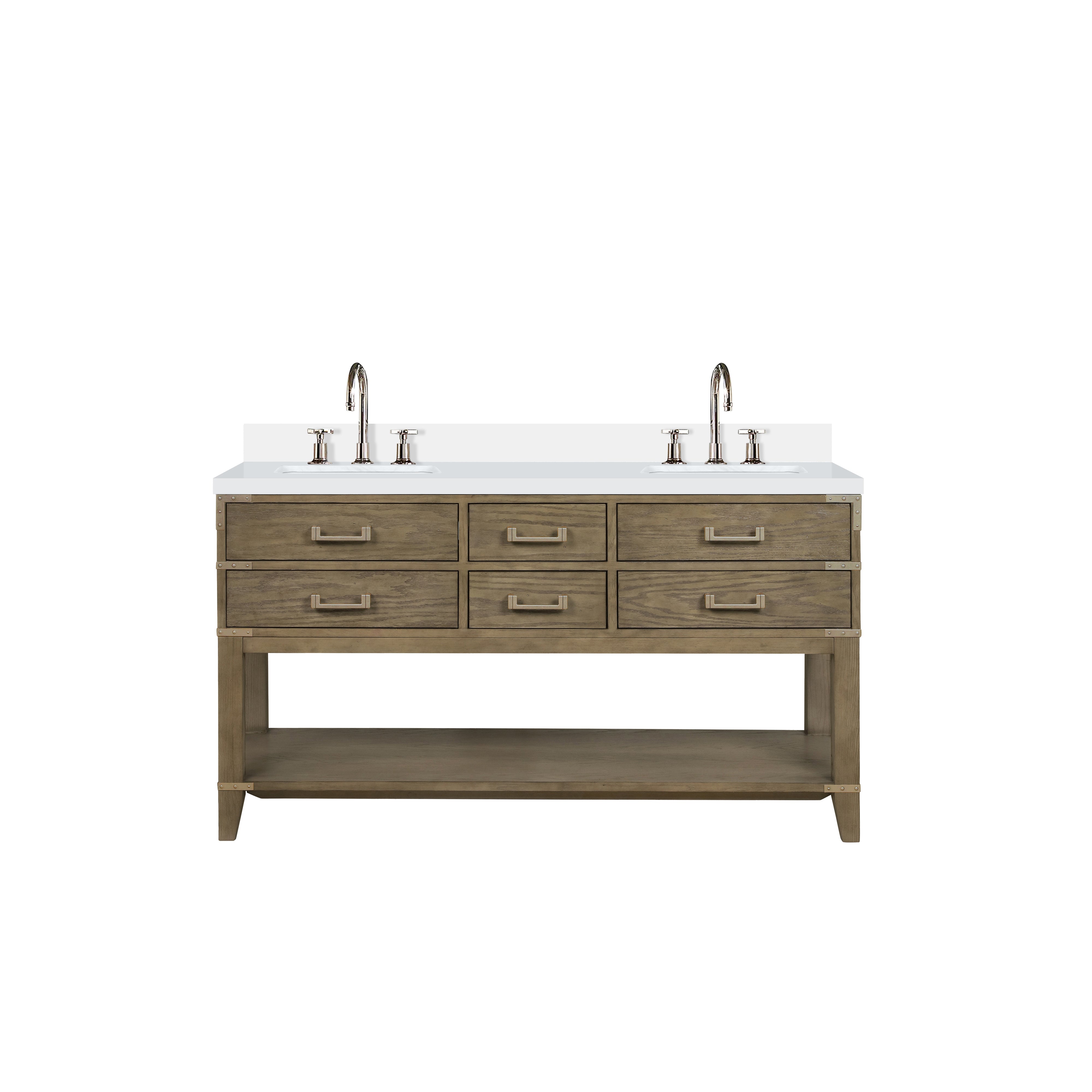 Lexora Norwalk 60 in W x 22 in D Double Bath Vanity