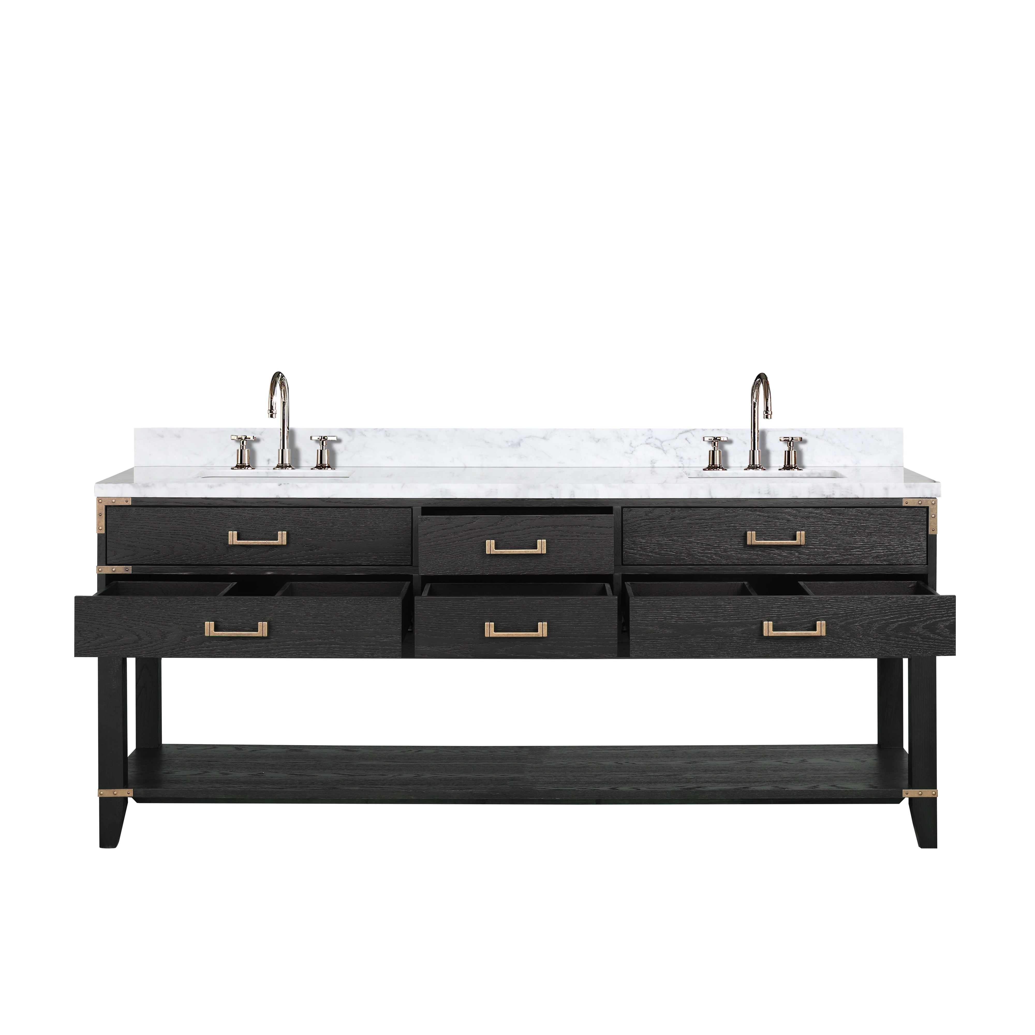 Lexora Norwalk 80 in W x 22 in D Double Bath Vanity