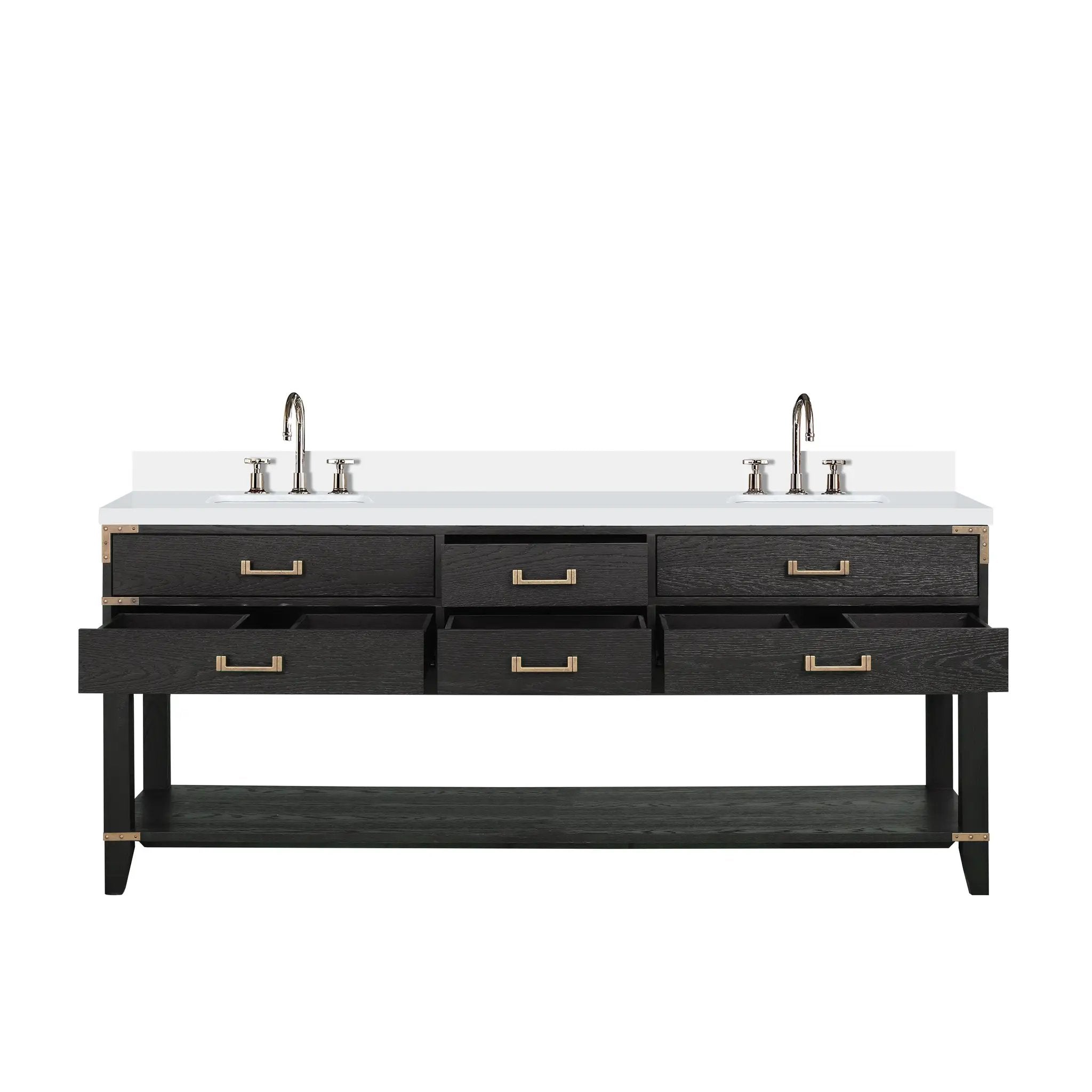 Lexora Norwalk 80 in W x 22 in D Double Bath Vanity by Lexora