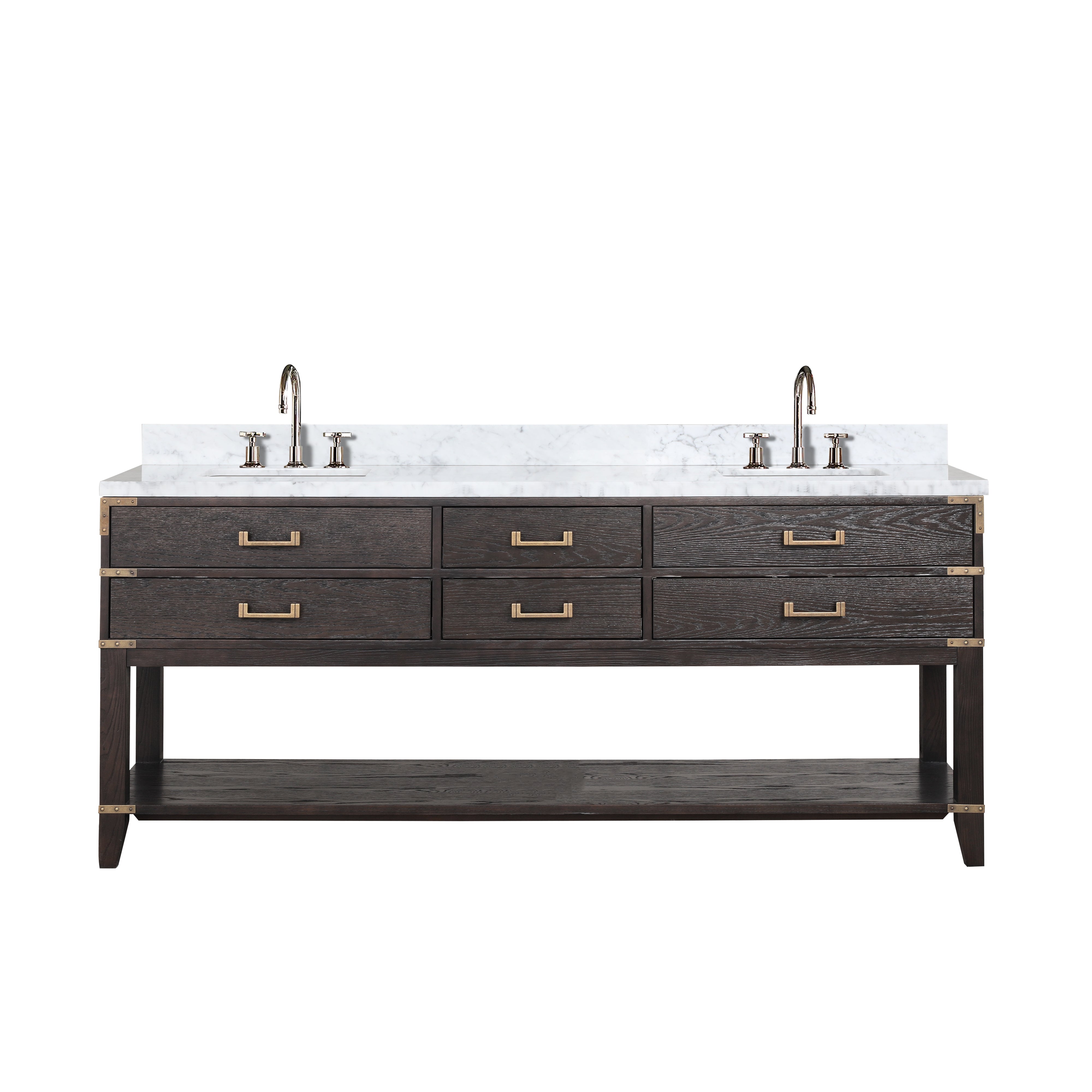 Lexora Norwalk 80 in W x 22 in D Double Bath Vanity
