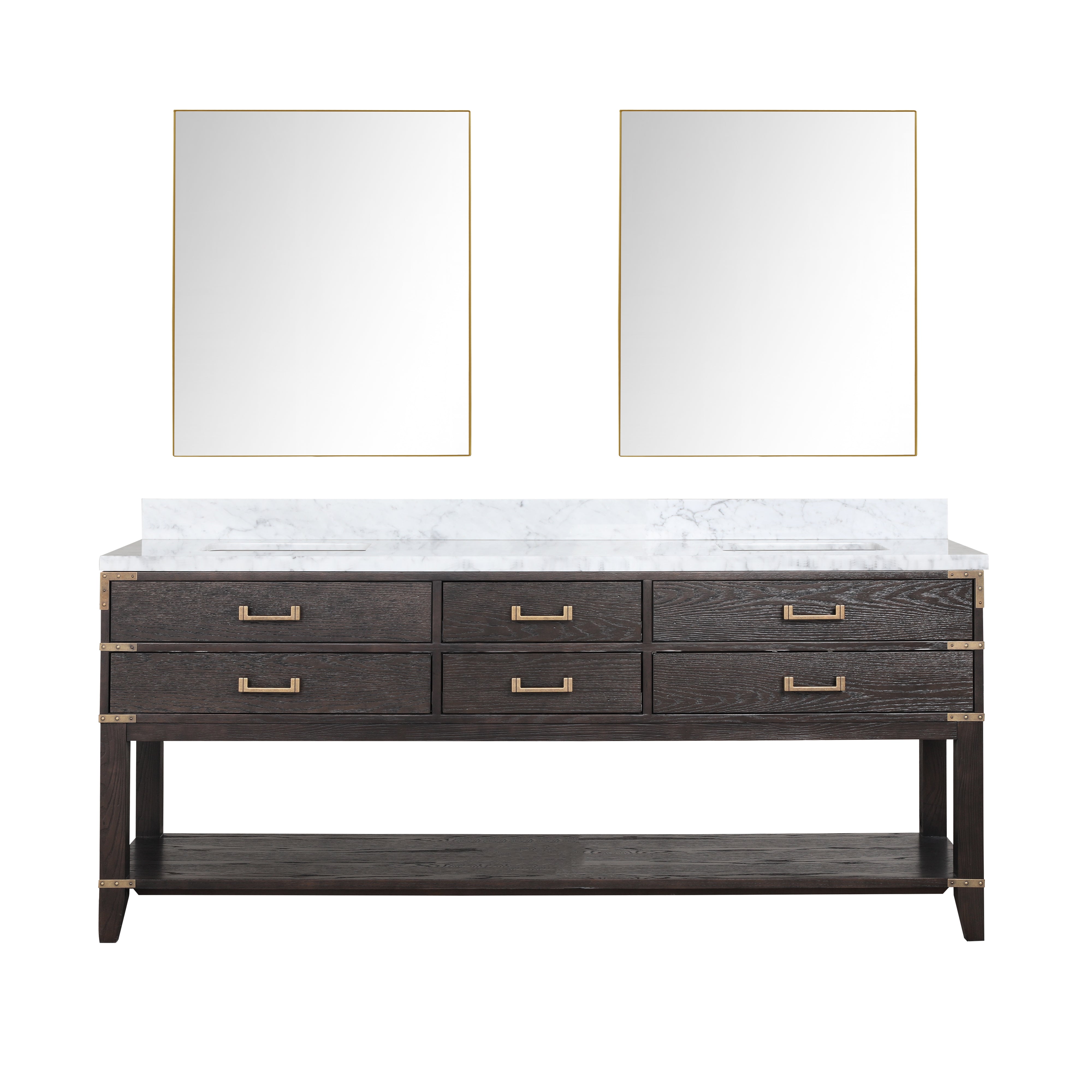 Lexora Norwalk 80 in W x 22 in D Double Bath Vanity