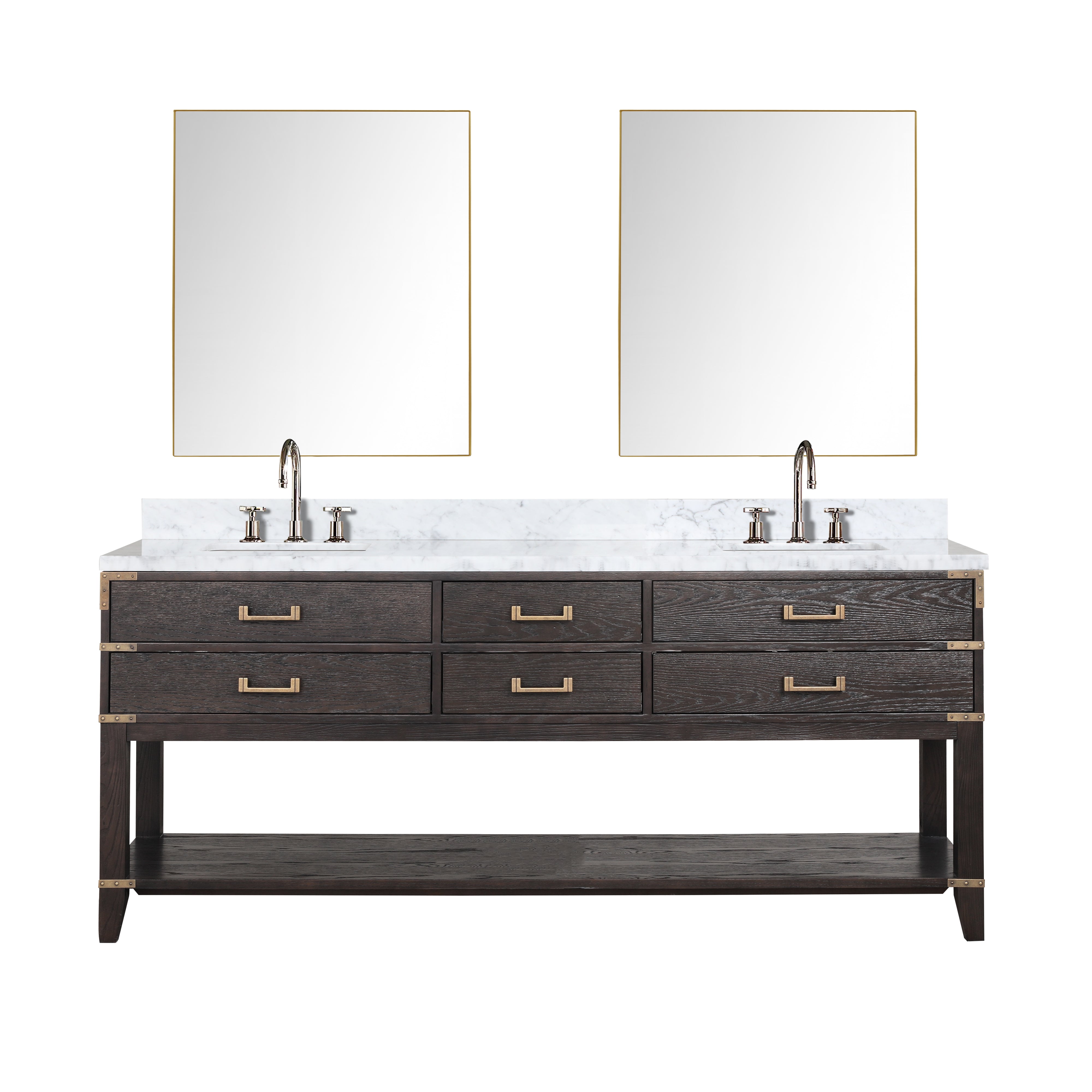 Lexora Norwalk 80 in W x 22 in D Double Bath Vanity