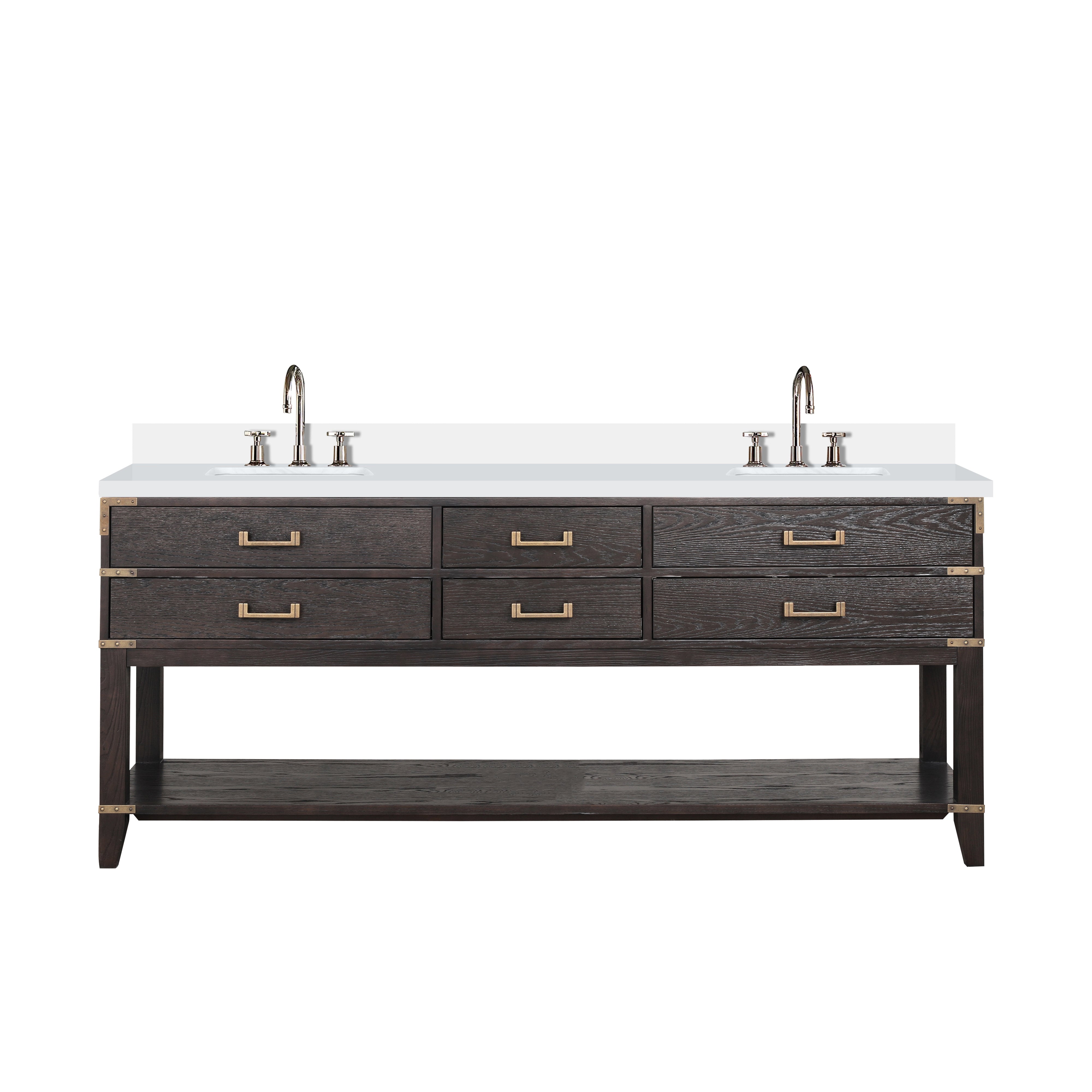Lexora Norwalk 80 in W x 22 in D Double Bath Vanity