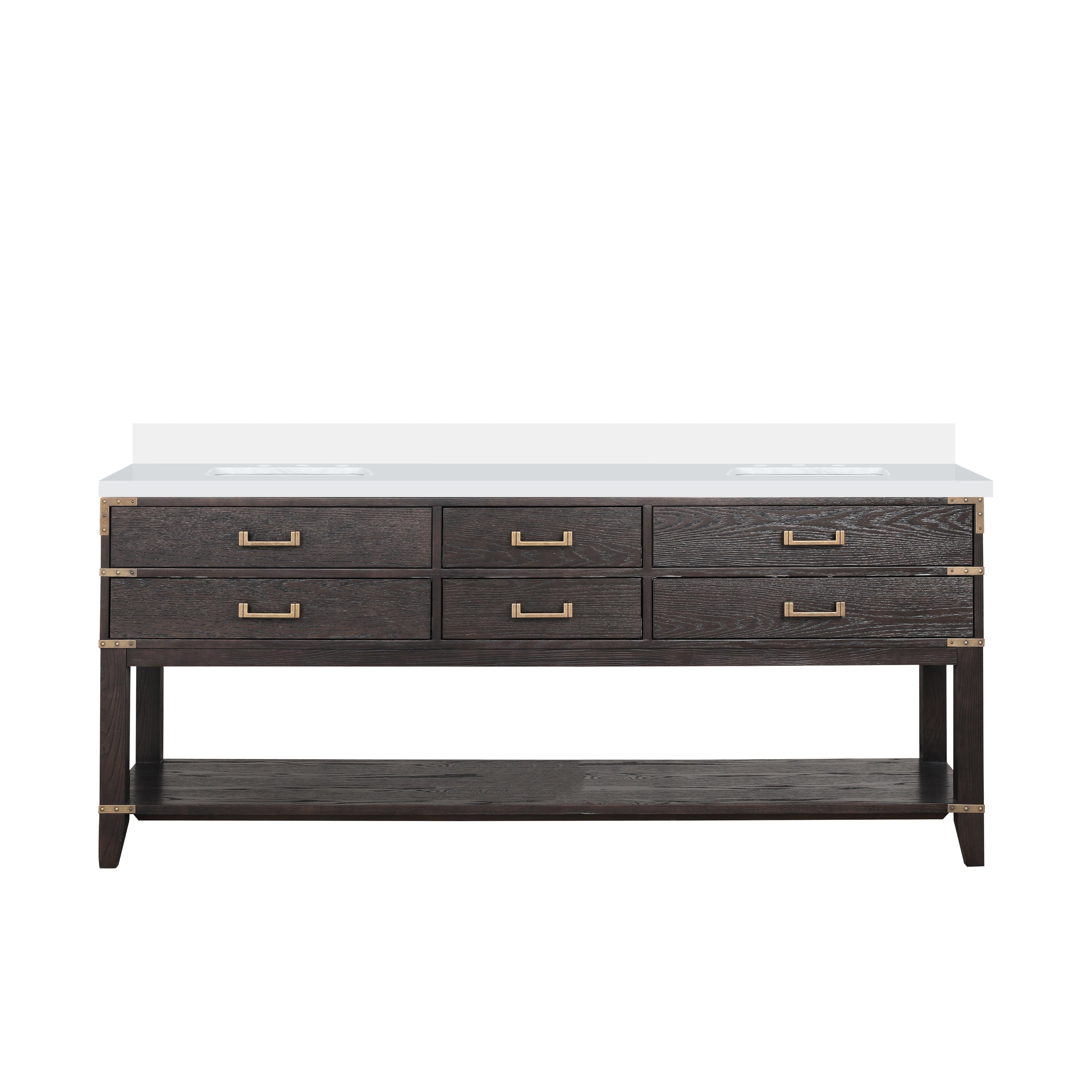 Lexora Norwalk 80 in W x 22 in D Double Bath Vanity