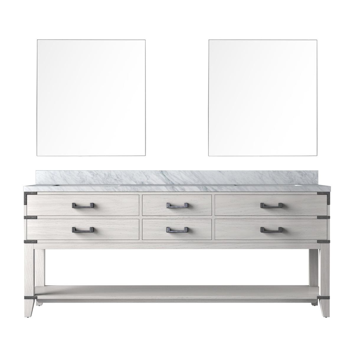 Lexora Norwalk 80 in W x 22 in D Double Bath Vanity